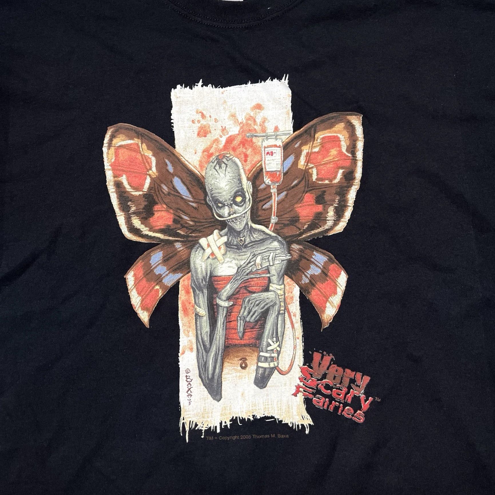 Vintage VINTAGE Thomas Baxa Magic The Gathering D&D Fairies Dark Art Y2K T-Shirt XL Size US XL / EU 56 / 4 - 2 Thumbnail