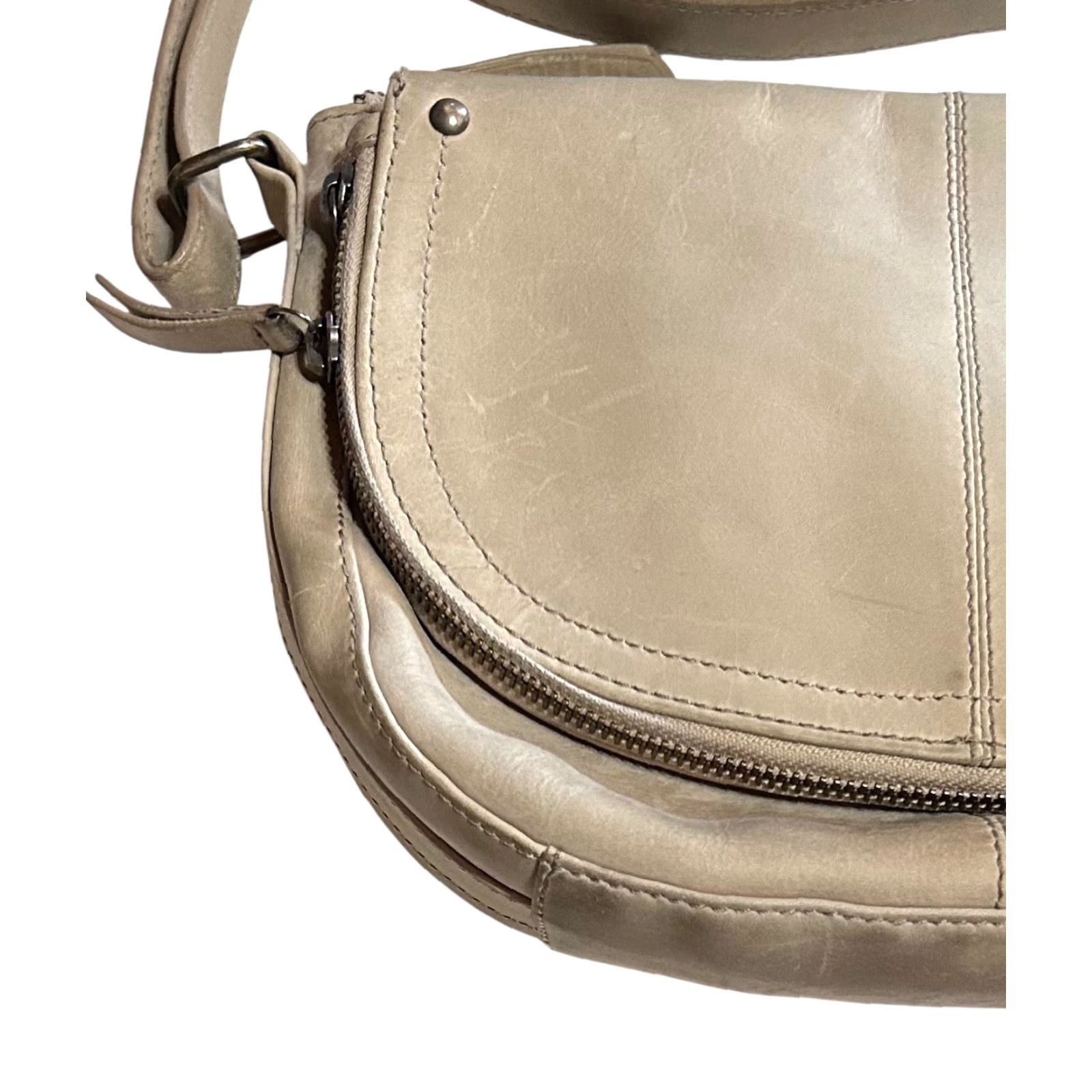 Lucky Brand VINTAGE Lucky Brand Mint Green Leather Crossbody Satchel Foldover Purse Women’s Size ONE SIZE - 4 Thumbnail