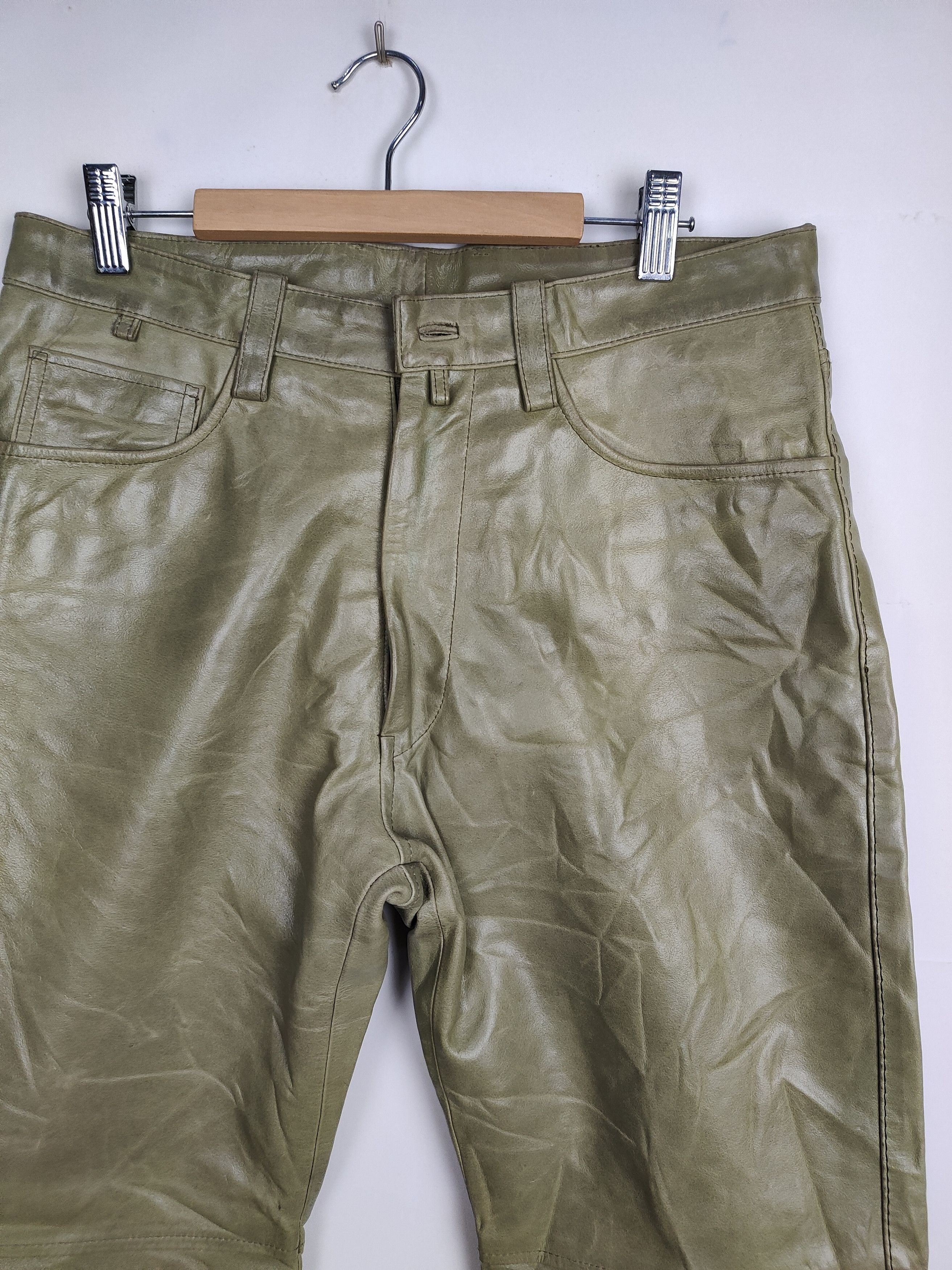 Comme Ca Ism × Japanese Brand Vintage Comme Ca Collection Leather Trouser Pant Size US 31 - 2 Thumbnail