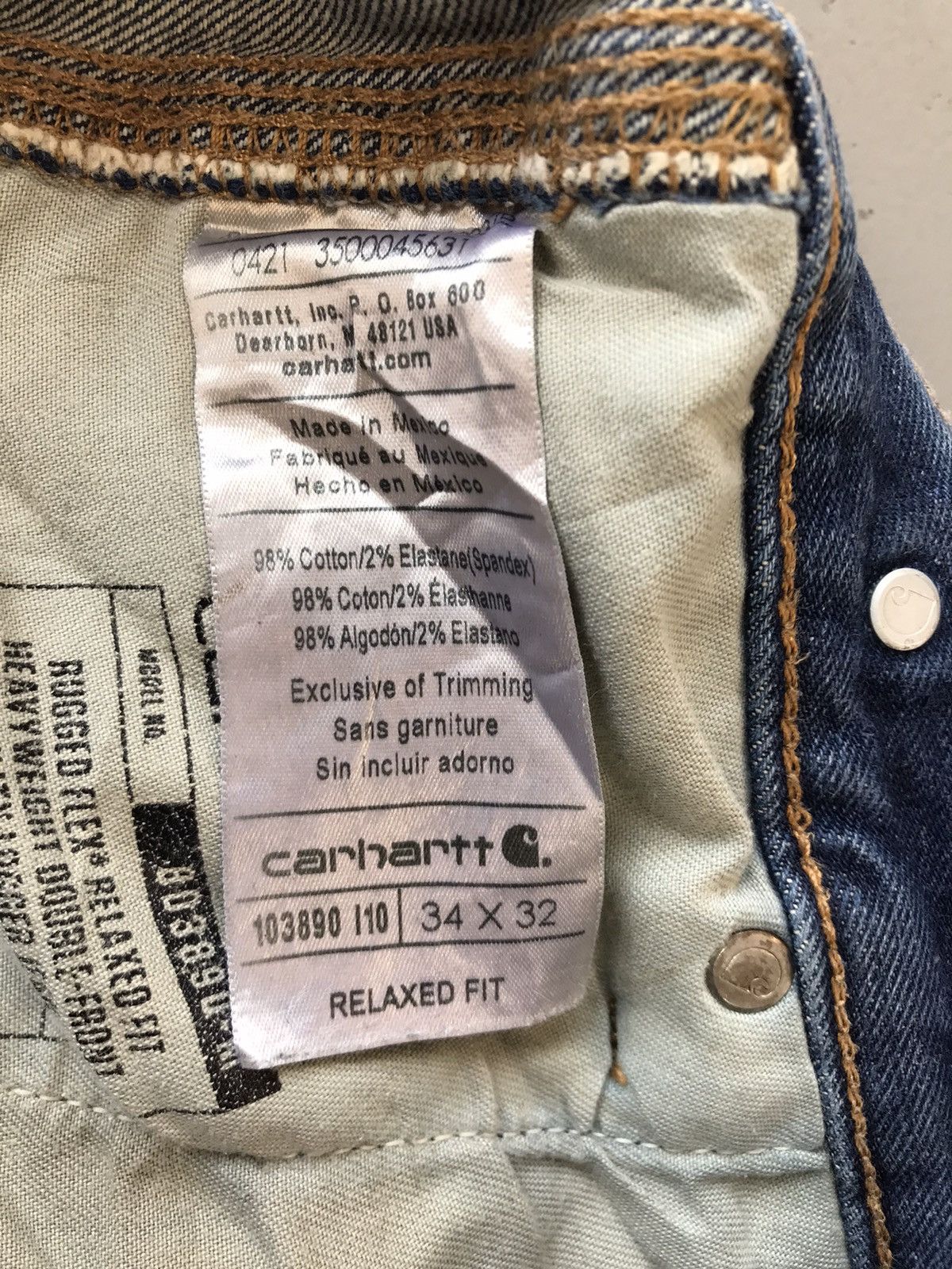 Carhartt × Vintage Vintage Carhartt double knee denim Size US 34 / EU 50 - 10 Thumbnail