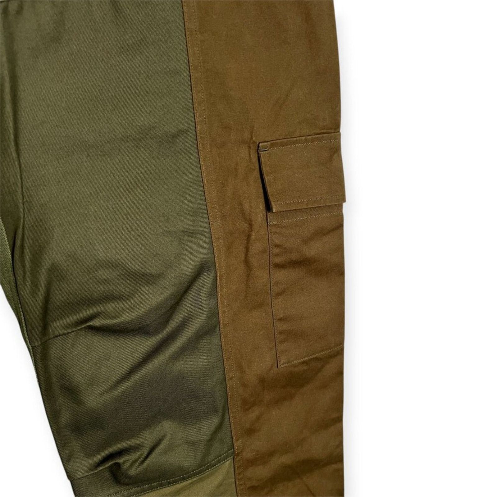 KUON KUON Japan Patchwork Utility Cargo Trousers L Wide Leg NWT Size US 34 / EU 50 - 11 Thumbnail