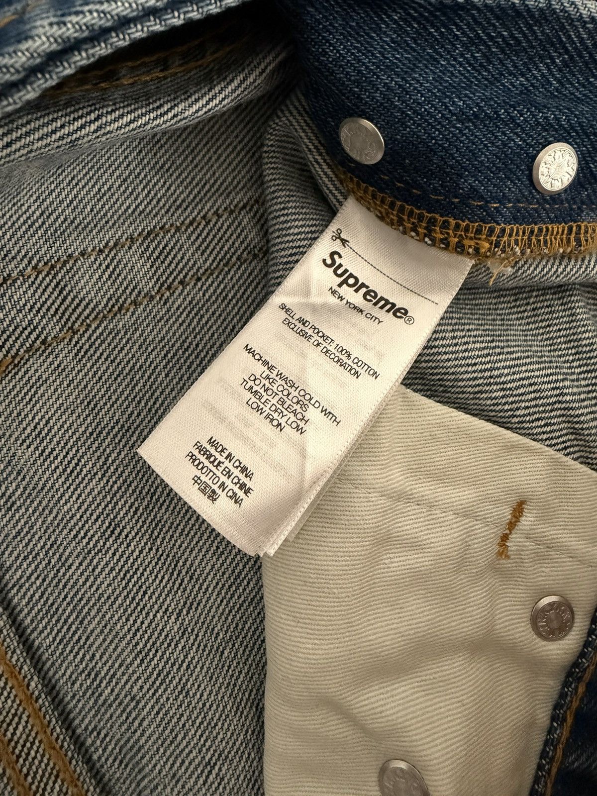 Supreme Supreme FW24 Regular Jean Washed Indigo Size US 32 / EU 48 - 12 Thumbnail