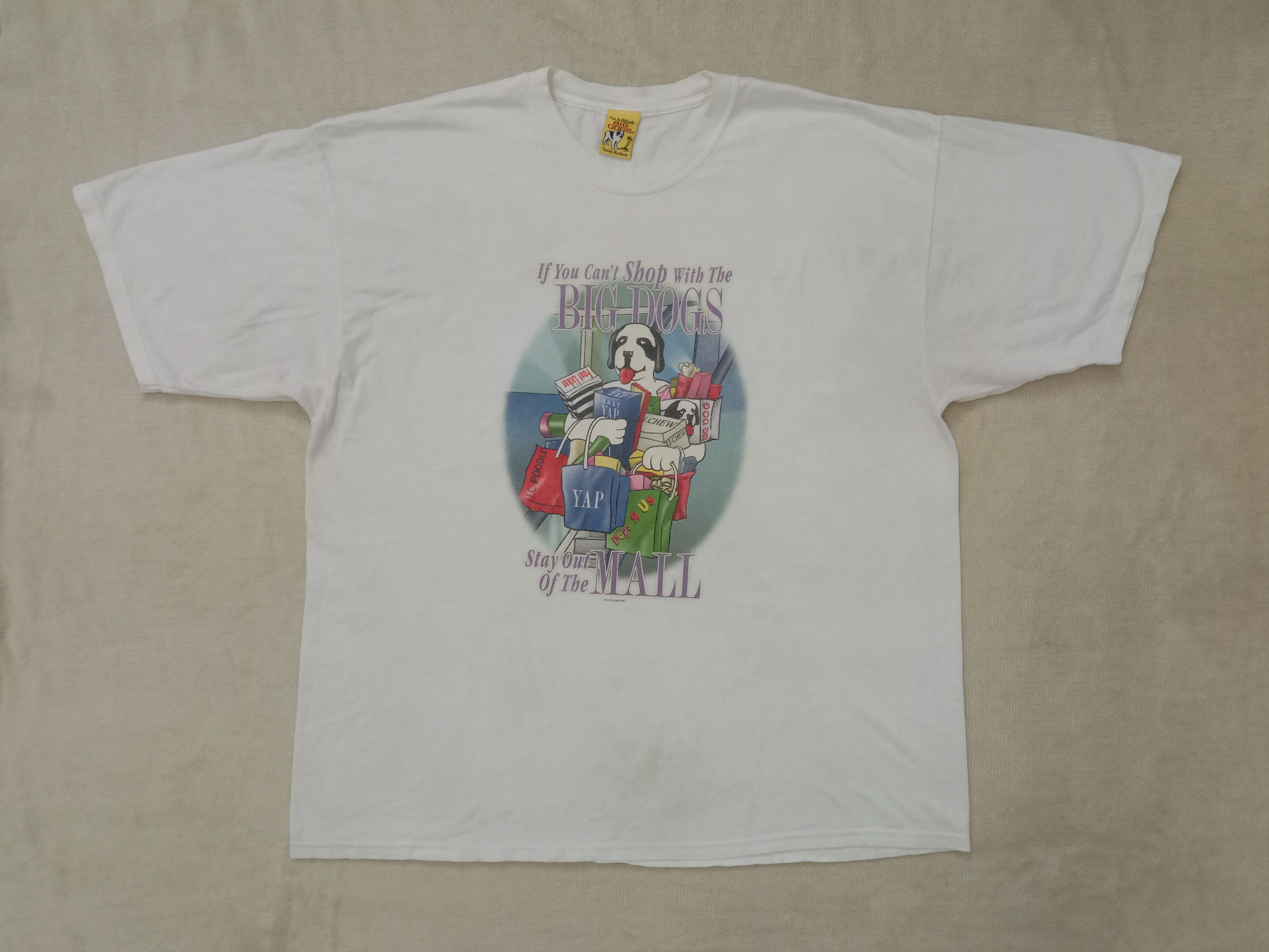 Big Dogs Vintage 90s Big Dogs Tshirt Size US XXL / EU 58 / 5 - 2 Thumbnail