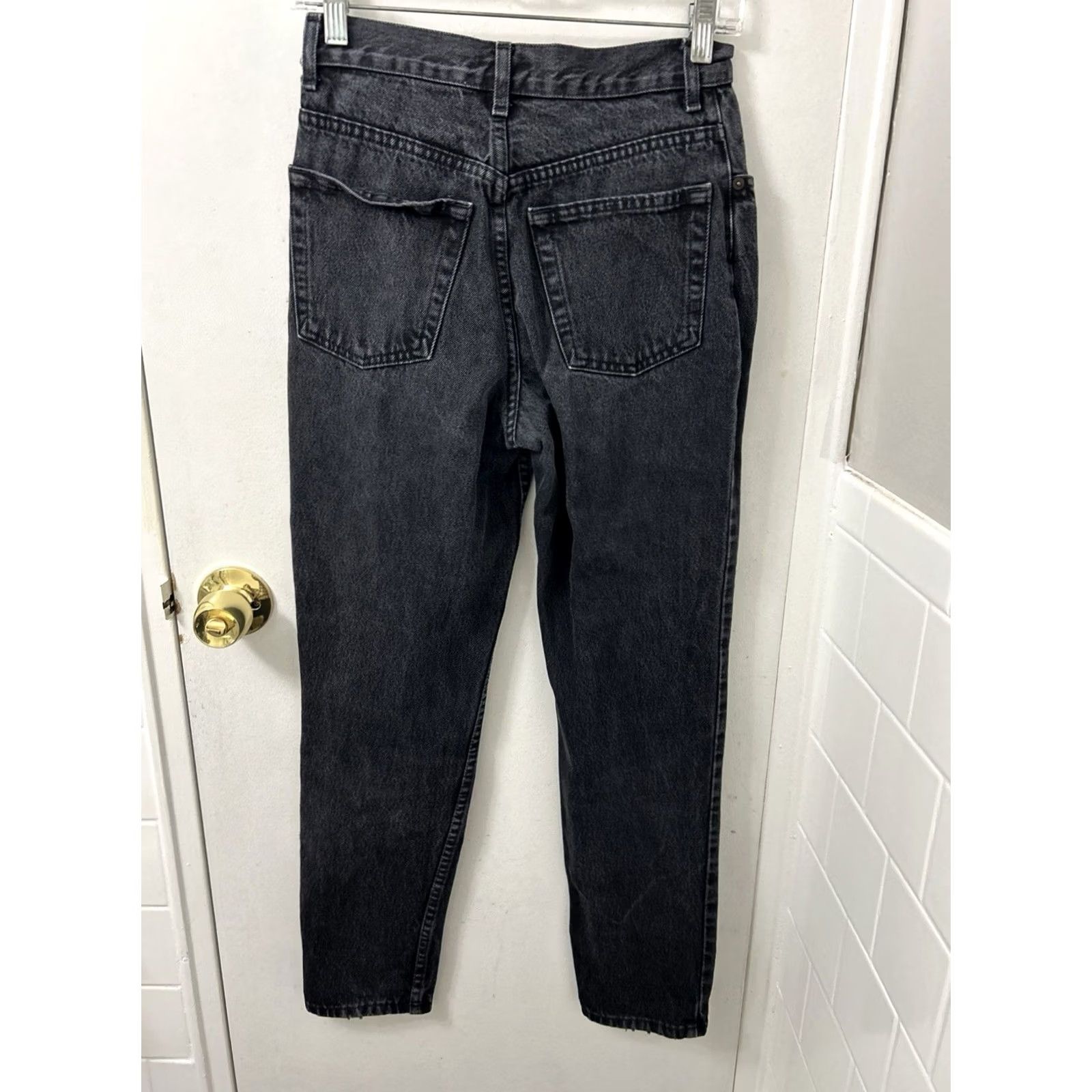 Gap VINTAGE Gap Jeans Womens 6 26x28 Black Slim Fit Ankle High Rise Denim Made In USA Size 28" / US 6 / IT 42 - 6 Thumbnail
