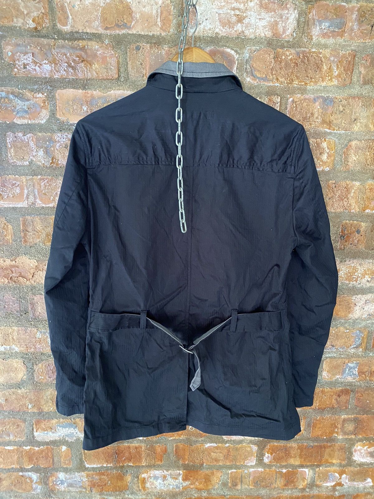 Katharine Hamnett London 2000s Hamnett Black Zipper parka jacket Size US M / EU 48-50 / 2 - 10 Thumbnail