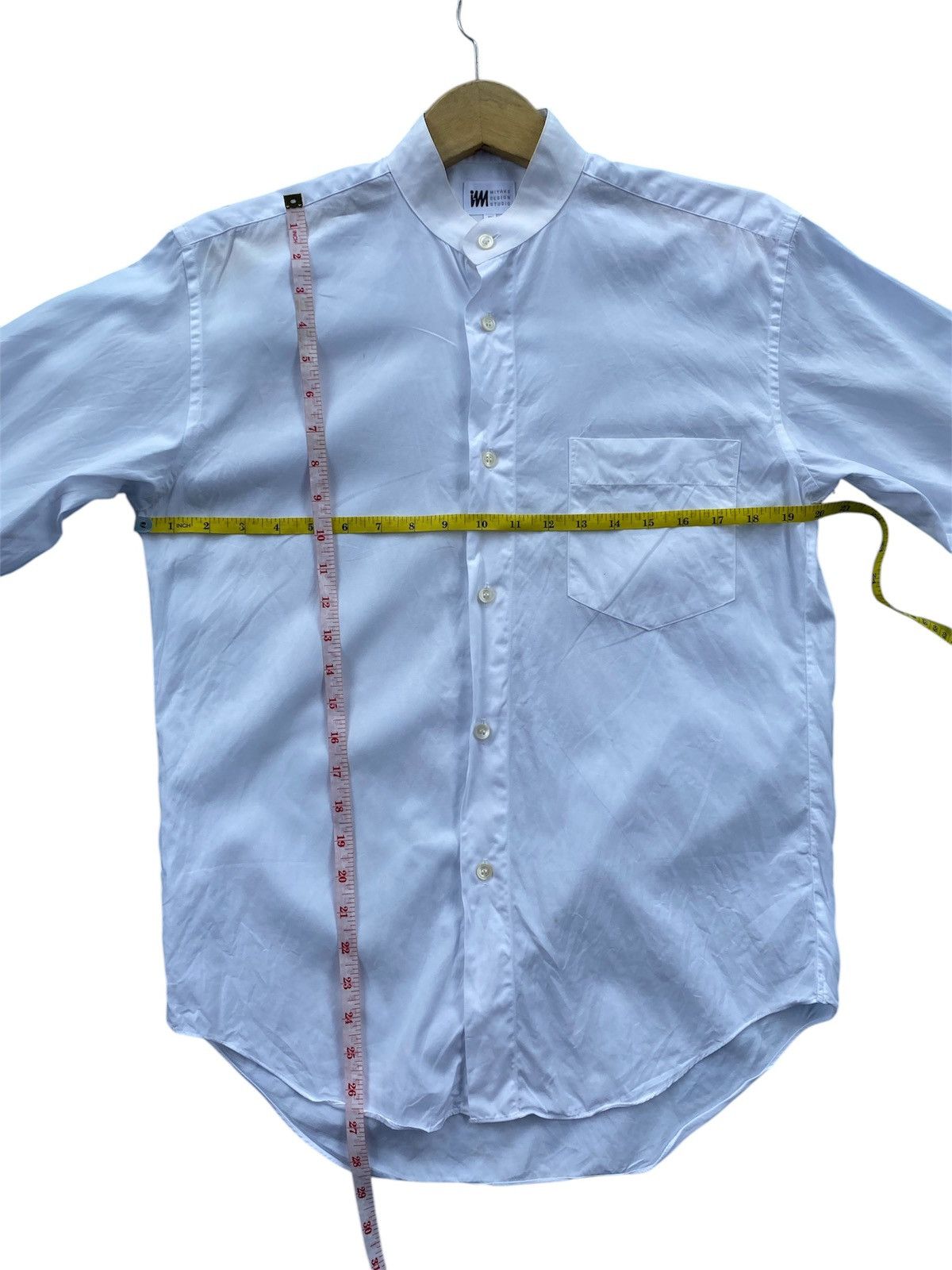 Homme Plisse Issey Miyake × Issey Miyake × Pleats Please Issey Miyake Vintage Issey Miyake Shanghai Collar Hidden Button Shirt Size US S / EU 44-46 / 1 - 6 Thumbnail