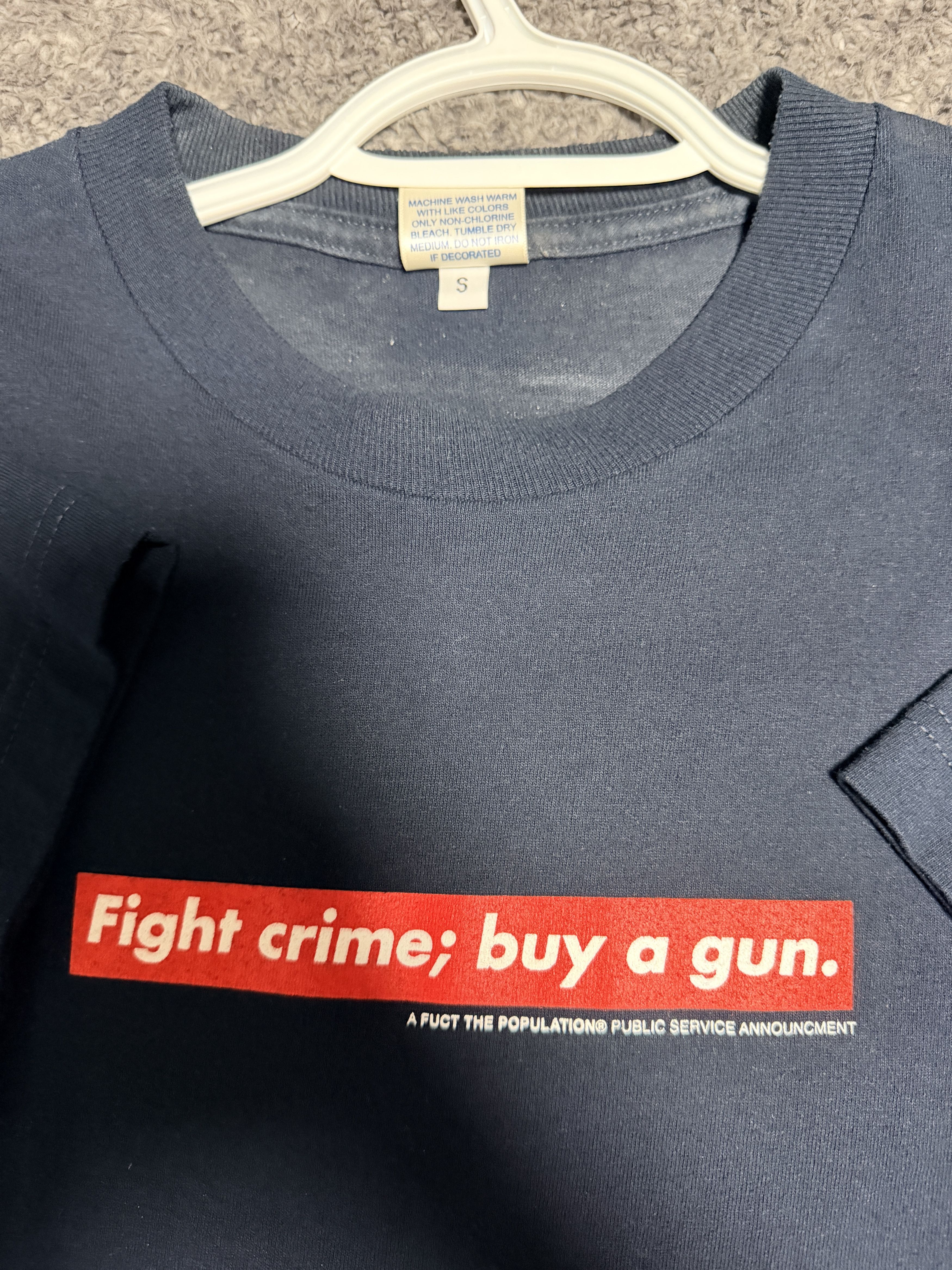 FUCT × Fuck The Population FIGHT CRIME TEE Size US S / EU 44-46 / 1 - 3 Thumbnail