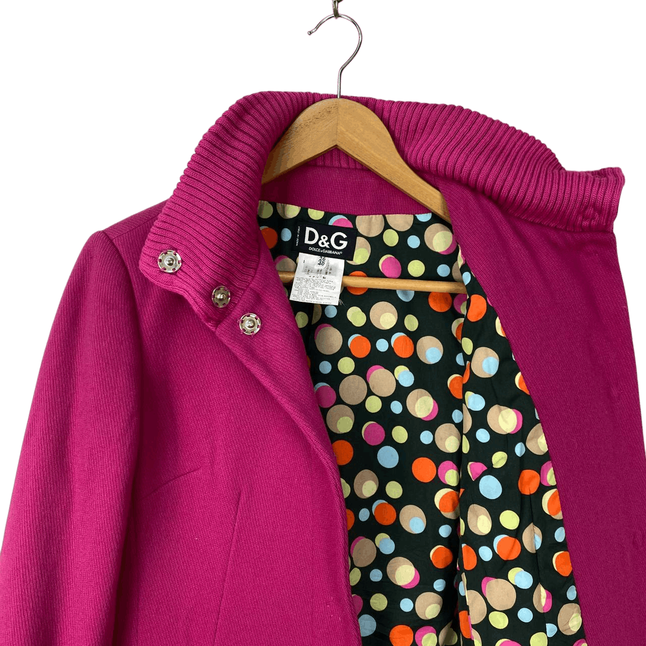 Dolce & Gabbana VINTAGE DOLCE&GABBANA ARCHIVE FUCHSIA BOILED WOOL SWING COAT Size S / US 4 / IT 40 - 14 Thumbnail