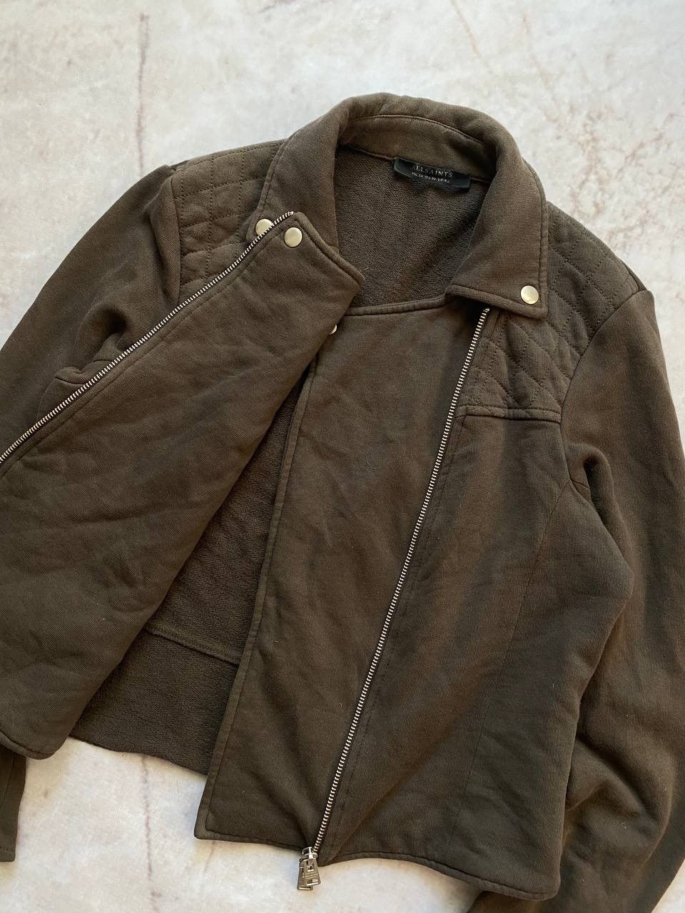 Allsaints × Vintage Luxury Allsaints Cotton Perfecto Jacket Size L / US 10 / IT 46 - 5 Thumbnail