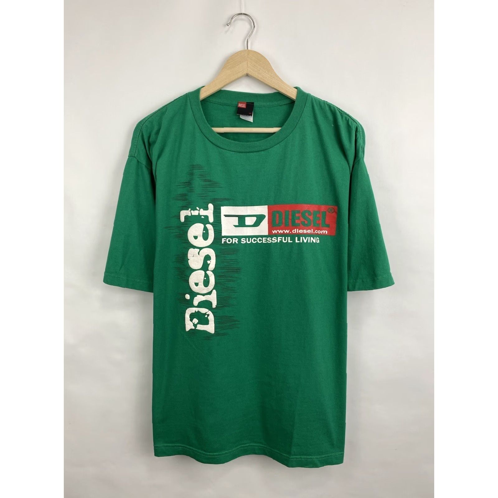 Diesel VINTAGE Diesel Big logo T-Shirt Mens XXL Green 90s Y2K Retro Logo Shirt Size US XXL / EU 58 / 5 - 3 Thumbnail