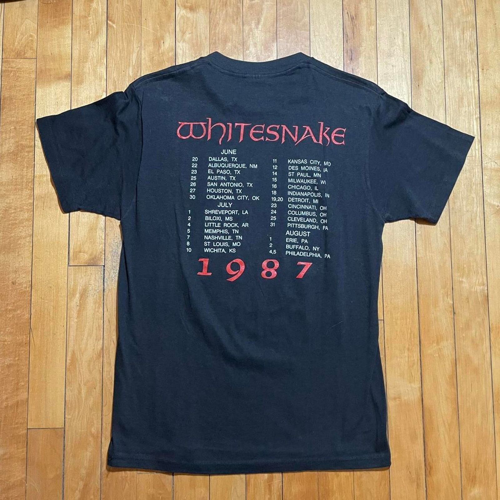 Other 1988 Whitesnake Tour Shirt Vintage Spring Ford Rock Tee L Size US L / EU 52-54 / 3 - 4 Thumbnail