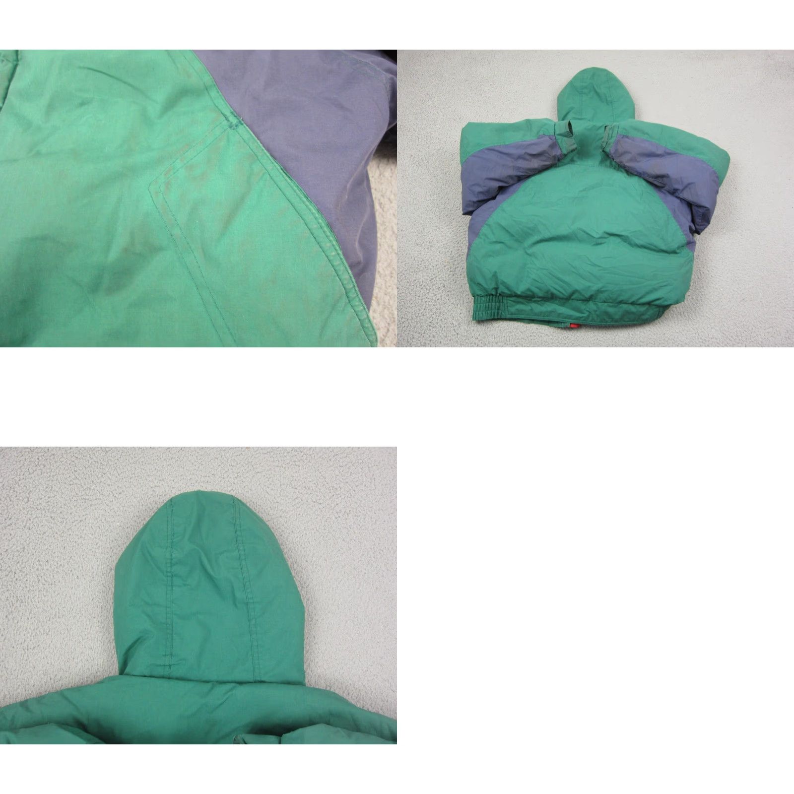 Gant VINTAGE GANT Jacket Mens XL Down Puffer Hooded Full Zip Blue Green Size US XL / EU 56 / 4 - 10 Thumbnail