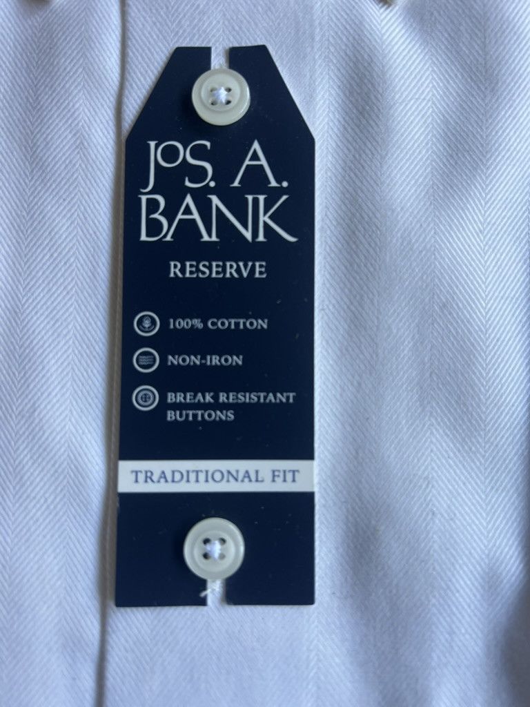 Jos. A. Bank Jos A Bank Ivory Dress Shirt Size US L / EU 52-54 / 3 - 4 Thumbnail