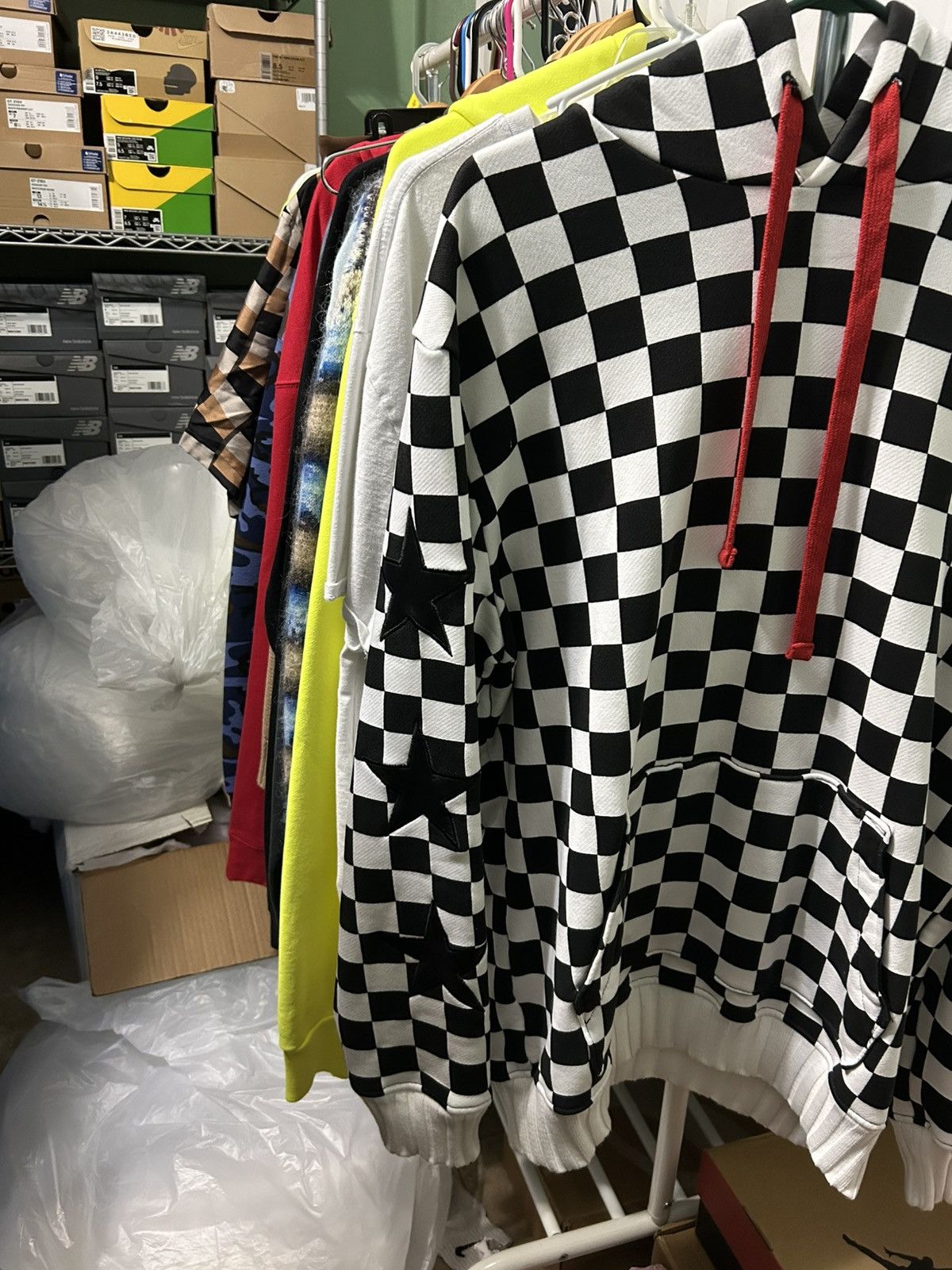 Amiri Amiri Checkerboard Star patch hoodie Size XL Clean!! Size US XL / EU 56 / 4 - 3 Thumbnail