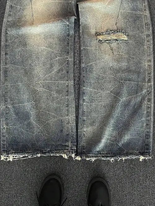 Jean Retro Distressed ripped baggy Jeans Size US 32 / EU 48 - 4 Thumbnail