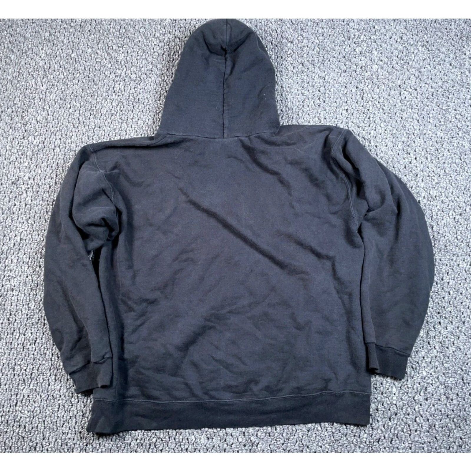 Thrasher VINTAGE Thrasher Hoodie Graphic Print Black Adult Medium Distressed 90s Mens Size US M / EU 48-50 / 2 - 2 Thumbnail