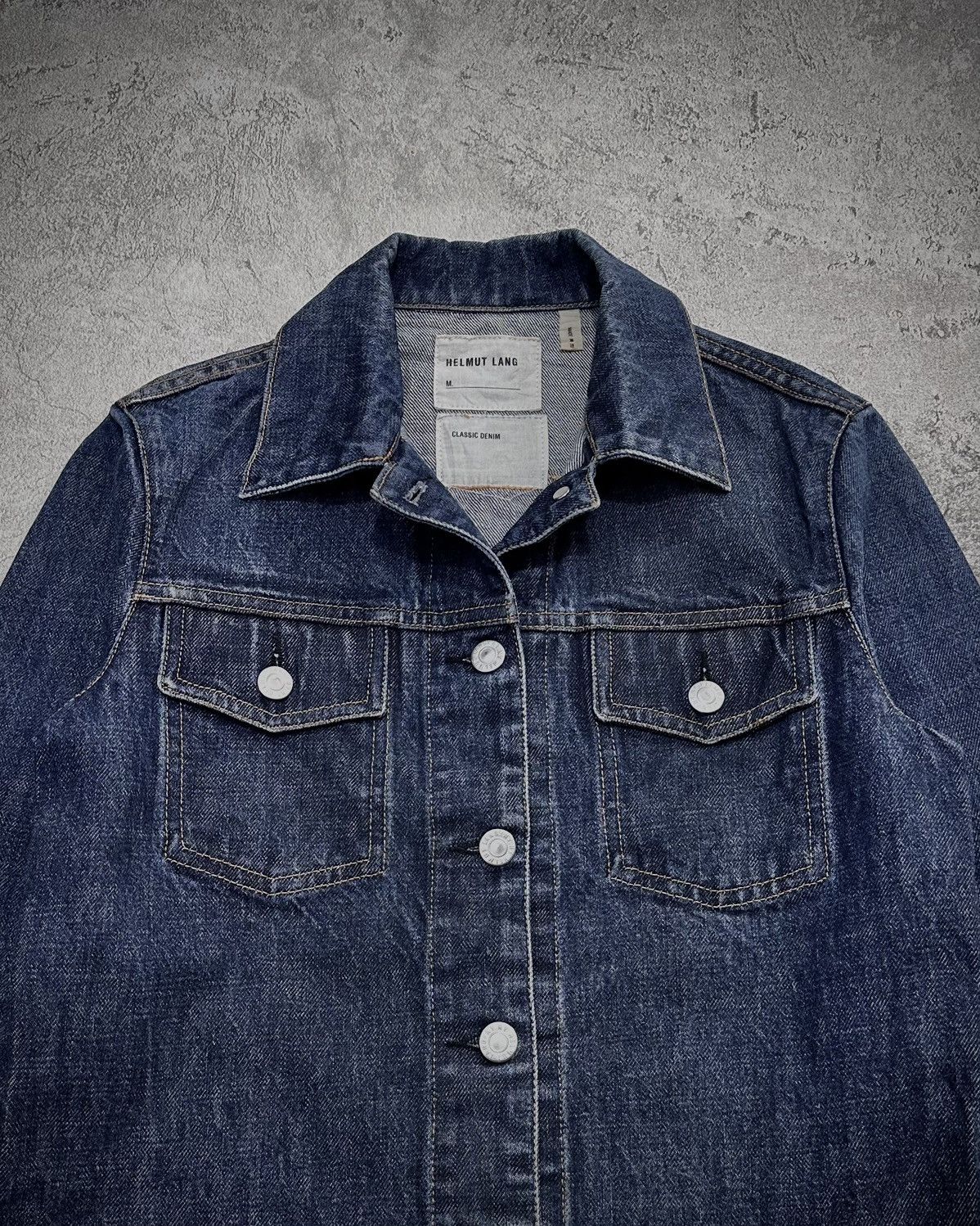 Helmut Lang Helmut Lang Dark Wash Classic Denim Jacket Size US S / EU 44-46 / 1 - 2 Thumbnail