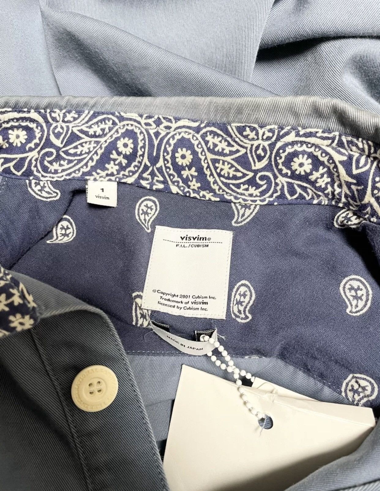 Visvim VISVIM BANDANA cashew flower bib shirt Size US S / EU 44-46 / 1 - 4 Thumbnail