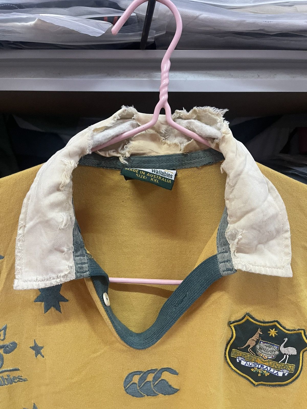 Vintage Vintage Distressed Australian Wallabies Rugby Canterbury🔥🔥🔥 Size US XXL / EU 58 / 5 - 2 Thumbnail