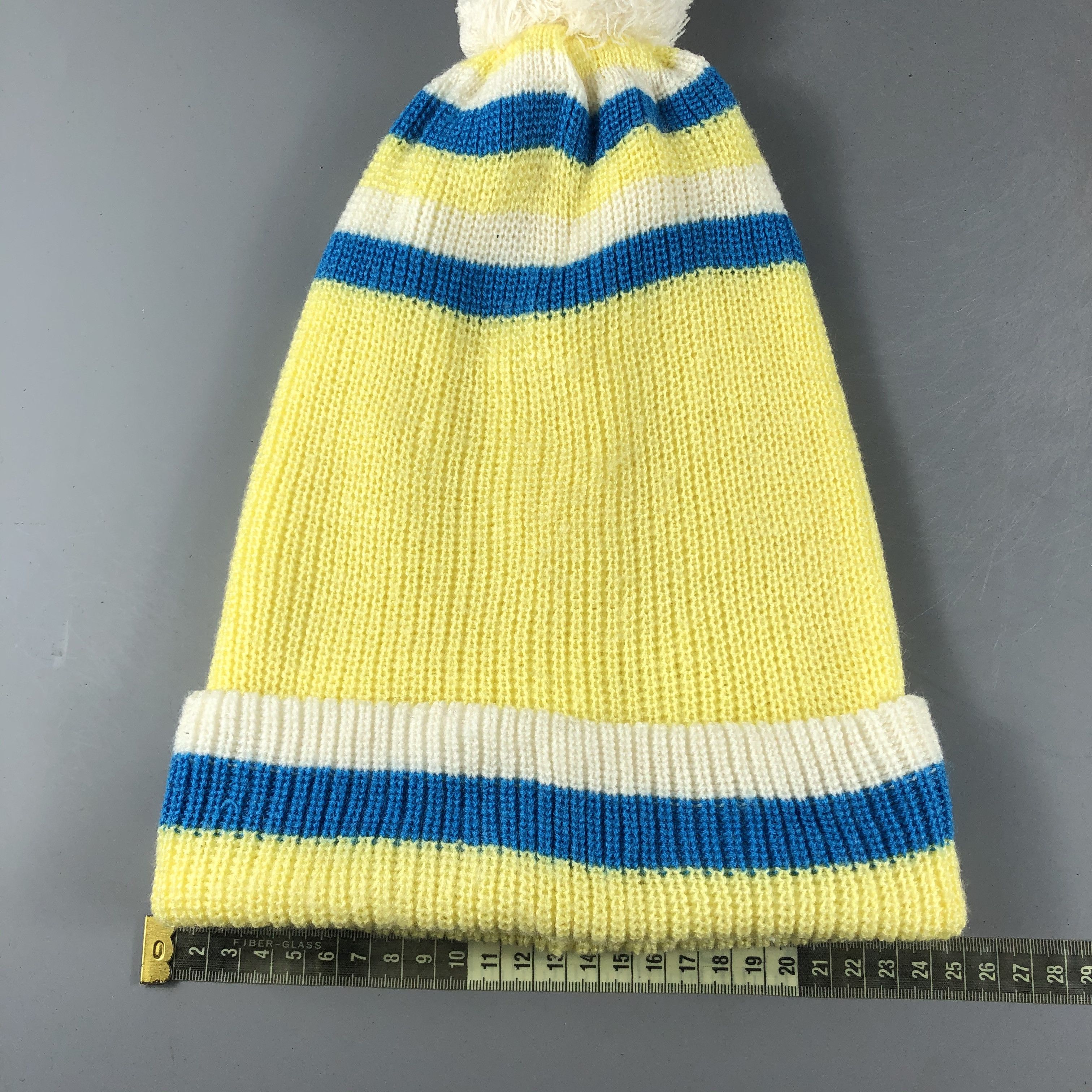 Japanese Brand × Vintage Unknown Stripe Slouchy Beanie Snow Hat Snow Cap -D583 Size ONE SIZE - 3 Thumbnail