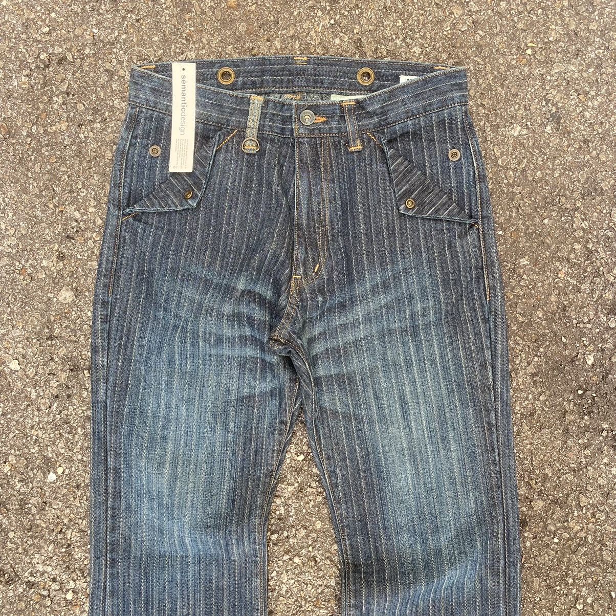 Hysteric Glamour NWT Flared Jeans Semantic Design Hickory Striped Denim Pants Size US 28 / EU 44 - 4 Thumbnail