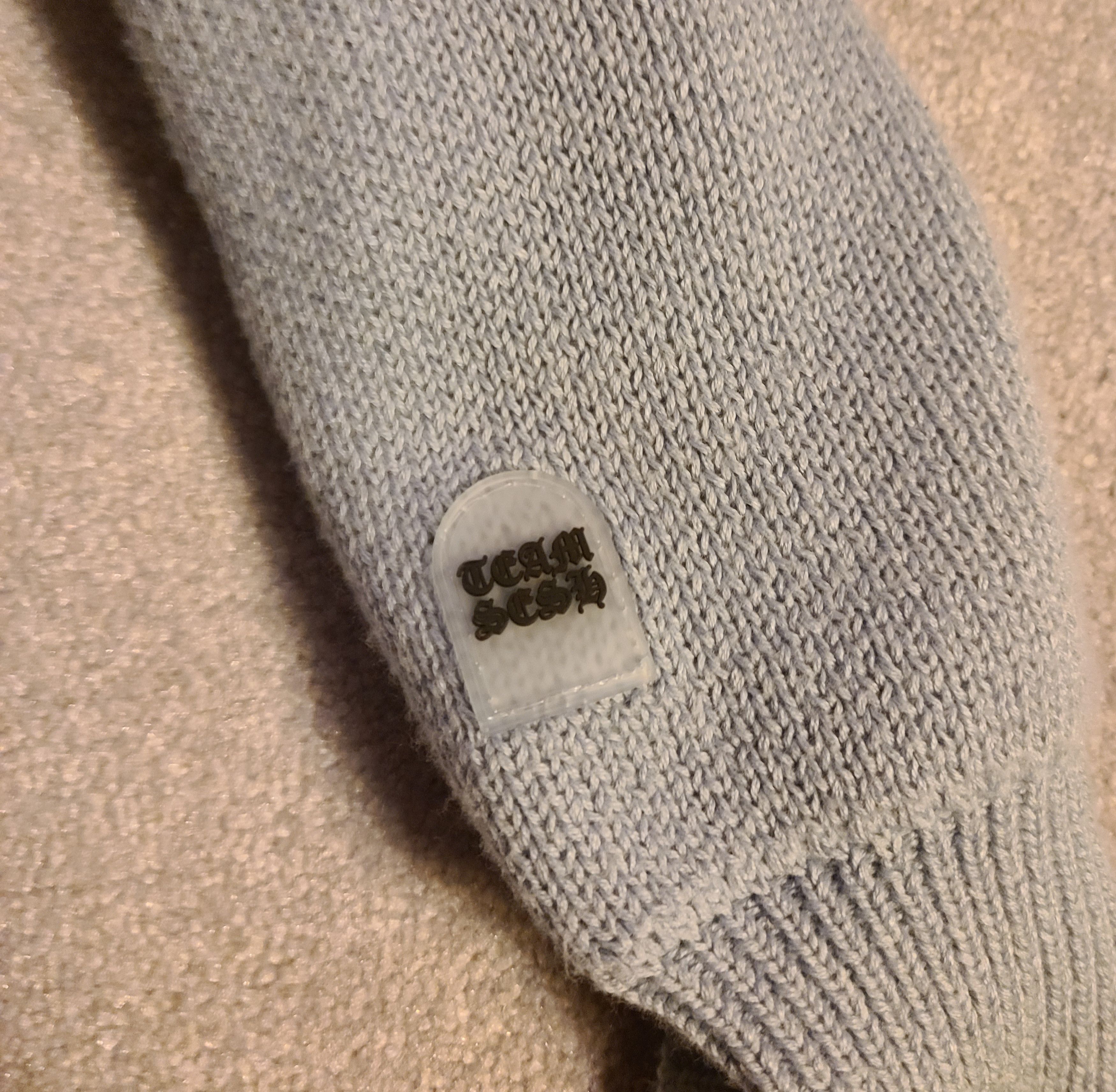 TeamSESH TeamSESH Oversized Knit Skeleton Hoodie (Fits like L) Size US M / EU 48-50 / 2 - 4 Thumbnail