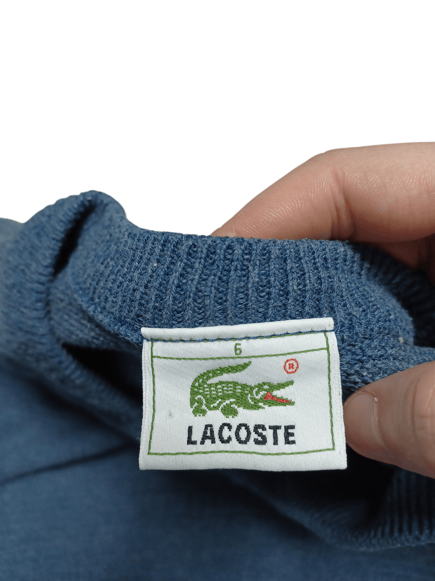 Lacoste LACOSTE VINTAGE V-NECK KNIT SWEATER MADE IN FRANCE OLDMONEY Size US L / EU 52-54 / 3 - 4 Thumbnail