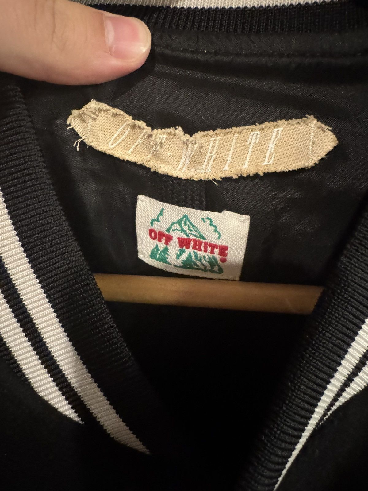 Off-White Off-White c/o Virgil Abloh Letterman Jacket “Meadow Heights” Size US XL / EU 56 / 4 - 3 Thumbnail