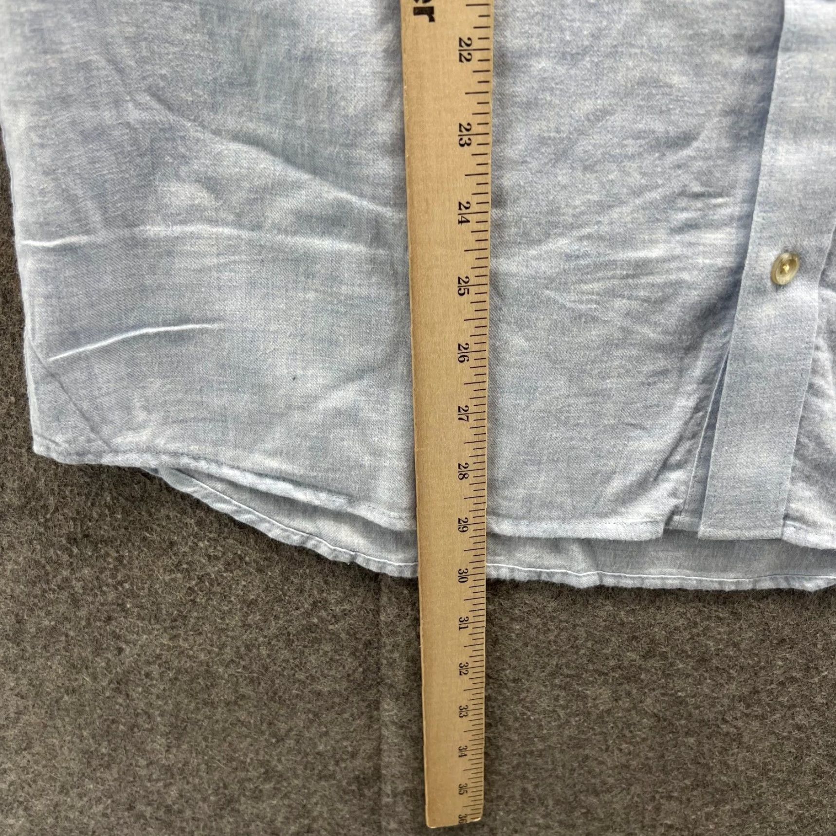 TravisMathew Travis Mathew Shirt Mens Medium Blue Button-Down Patch Callaway Cotton Stretch Size US M / EU 48-50 / 2 - 5 Thumbnail