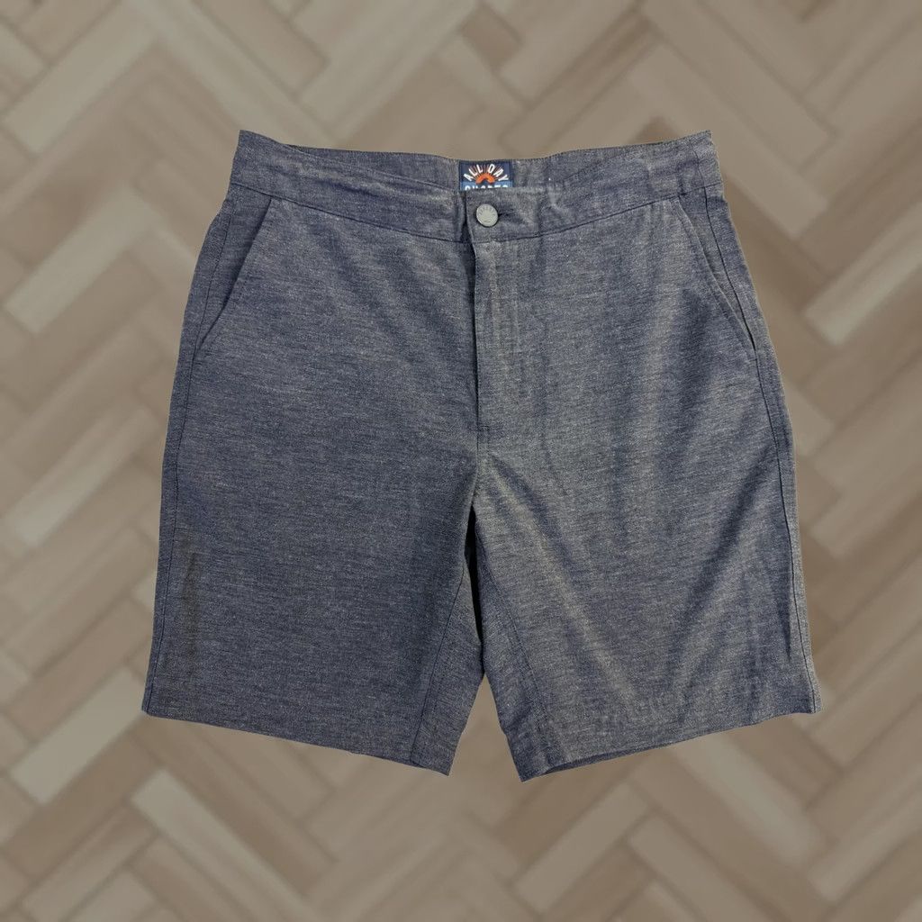 Faherty Faherty All Day Shorts Mens 29 Gray Hybrid Chino Drawstring Stretch Performance Size US 29 - 1 Thumbnail