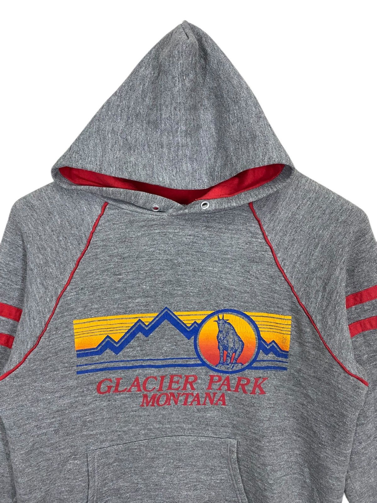Jerzees × Vintage Vintage 90s hoodie 3blend glacier park montana hoodie size M Size US M / EU 48-50 / 2 - 3 Thumbnail