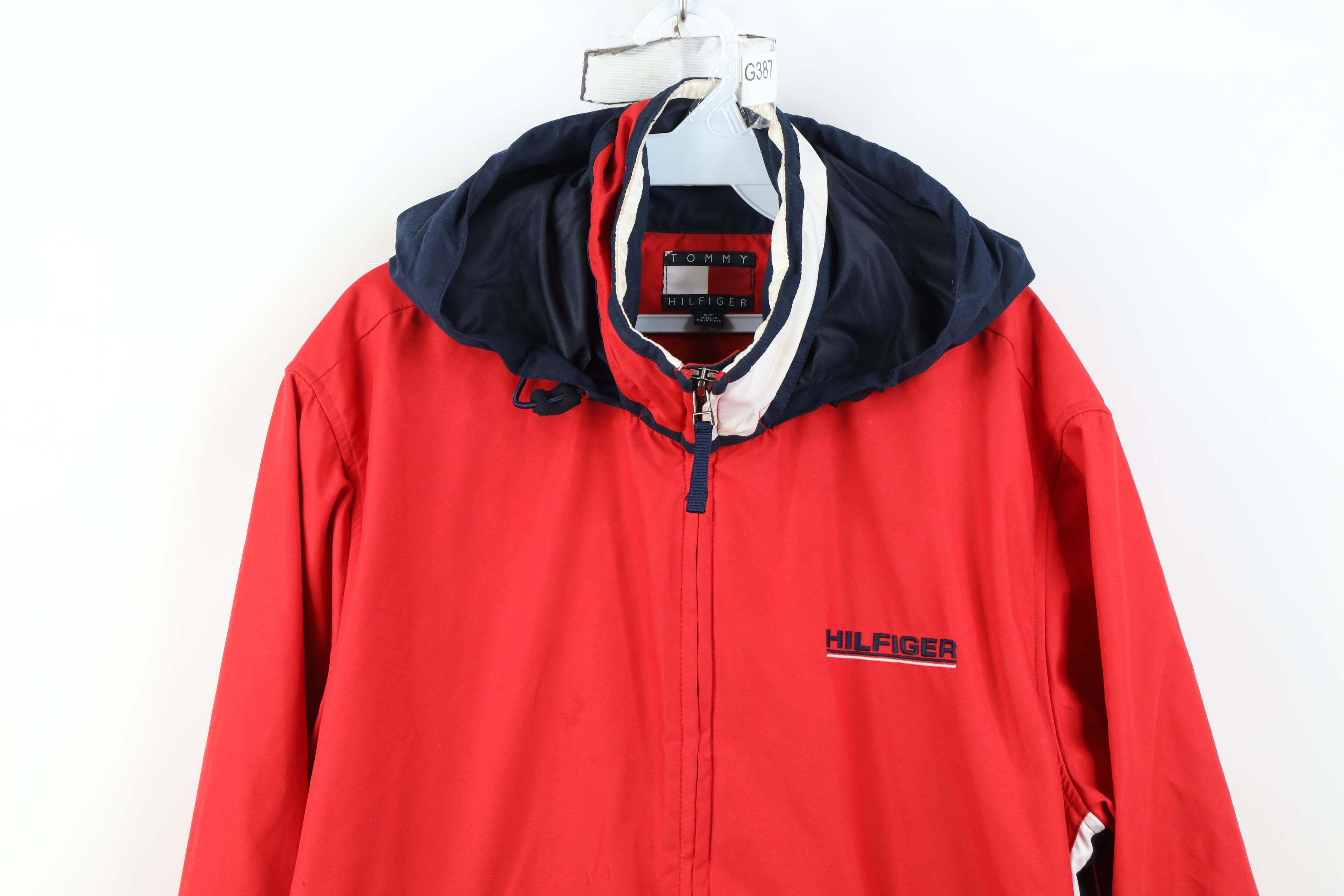 Tommy Hilfiger Vintage 90s Y2K Tommy Hilfiger Spell Out Hooded Jacket Size US S / EU 44-46 / 1 - 2 Thumbnail