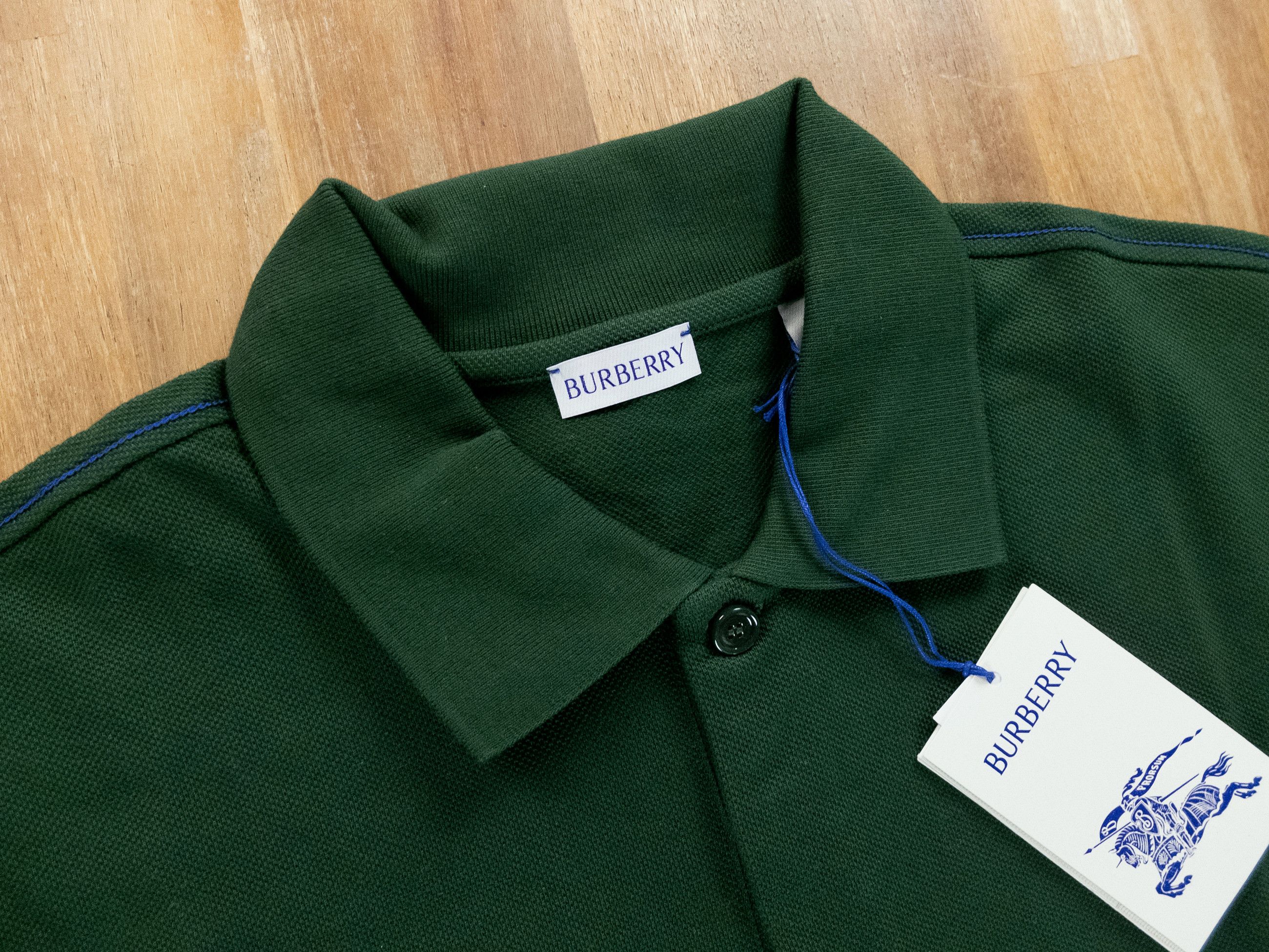 Burberry BURBERRY ivy green knight logo embroidered polo shirt Medium Size US M / EU 48-50 / 2 - 6 Thumbnail