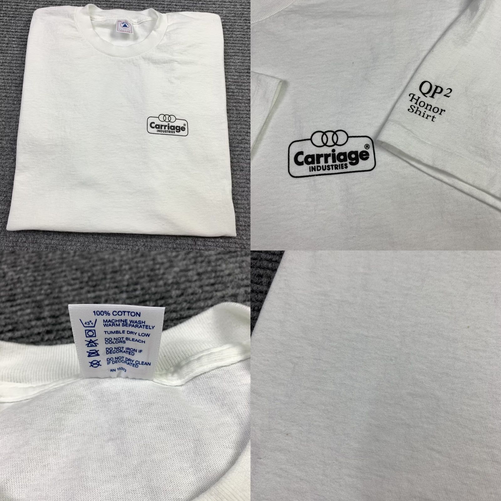 Delta VINTAGE Delta T-Shirt 2XL White Graphic Tee 100% Cotton Made USA Mens 90s Vintage Graphic Size US XXL / EU 58 / 5 - 8 Thumbnail