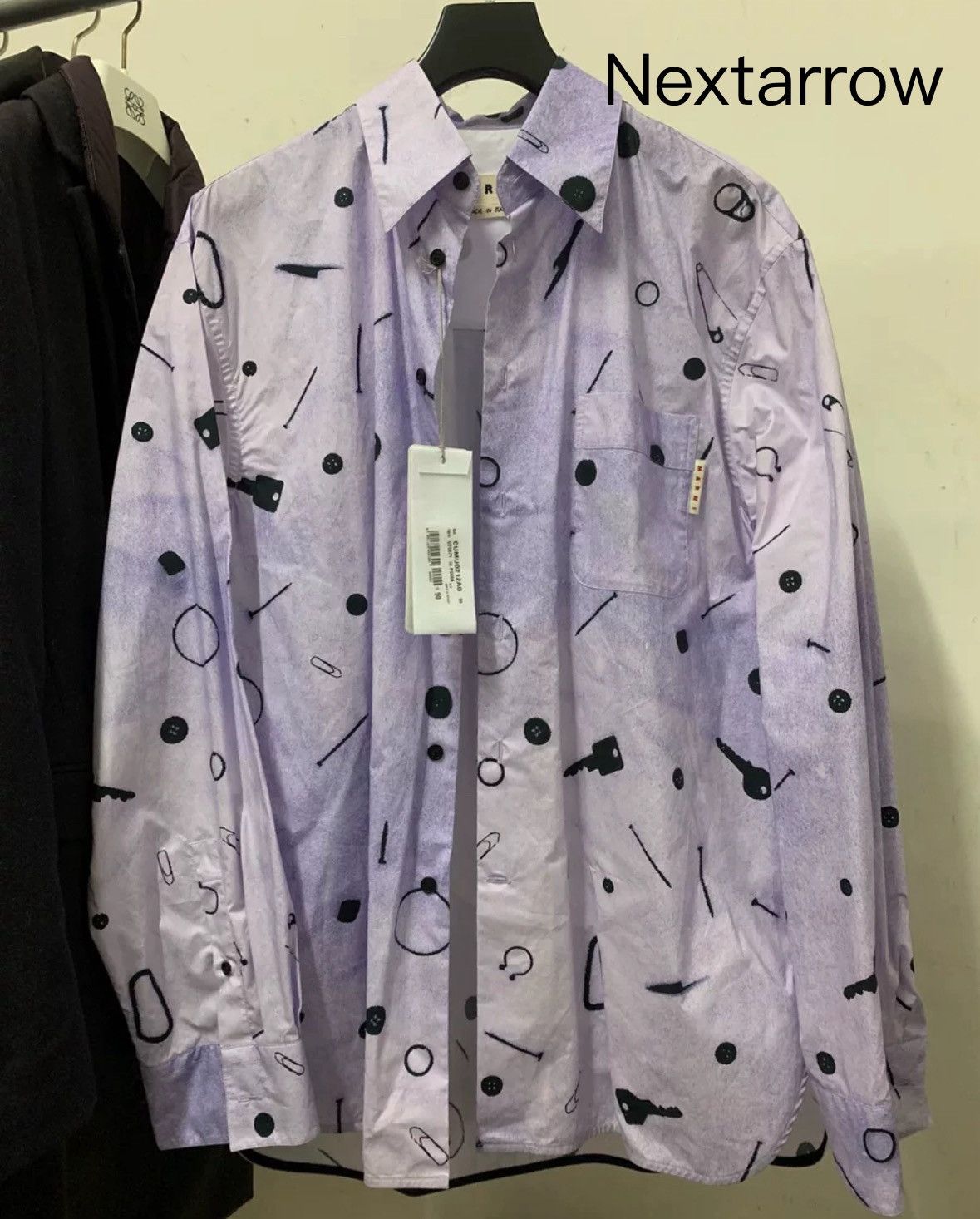 Marni MARNI SS21 fashion show key long sleeved shirt2412-Nextarrow Size US M / EU 48-50 / 2 - 1 Thumbnail