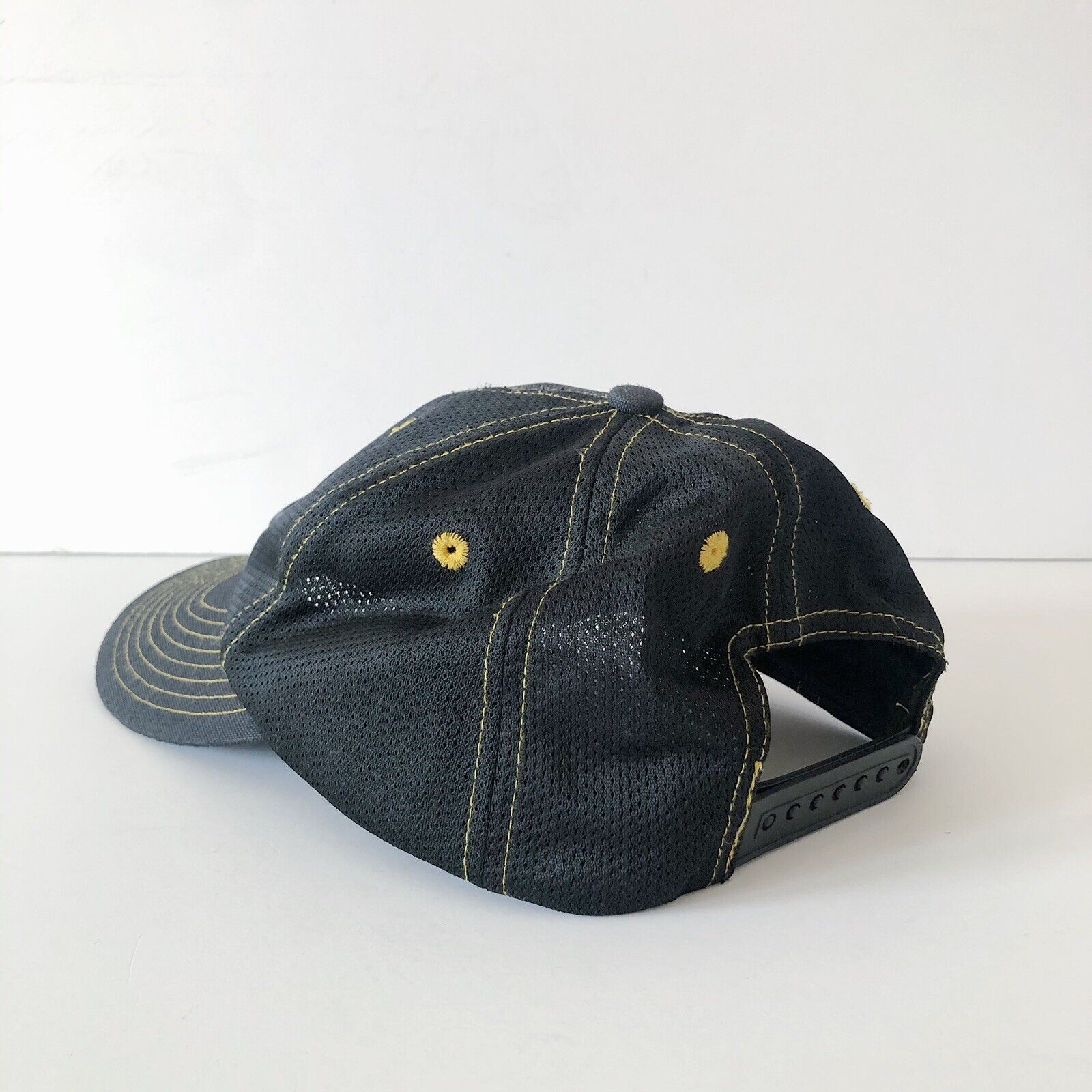 Nike 1990s Nike Adjustable Hat Black White Tag Circle Logo VTG OS Size ONE SIZE - 3 Thumbnail