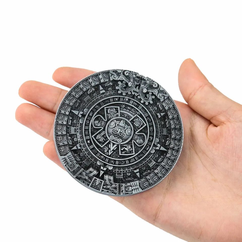 Japanese Brand Aztec Solar Calendar Belt Buckle ( no belt ) Size ONE SIZE - 4 Thumbnail
