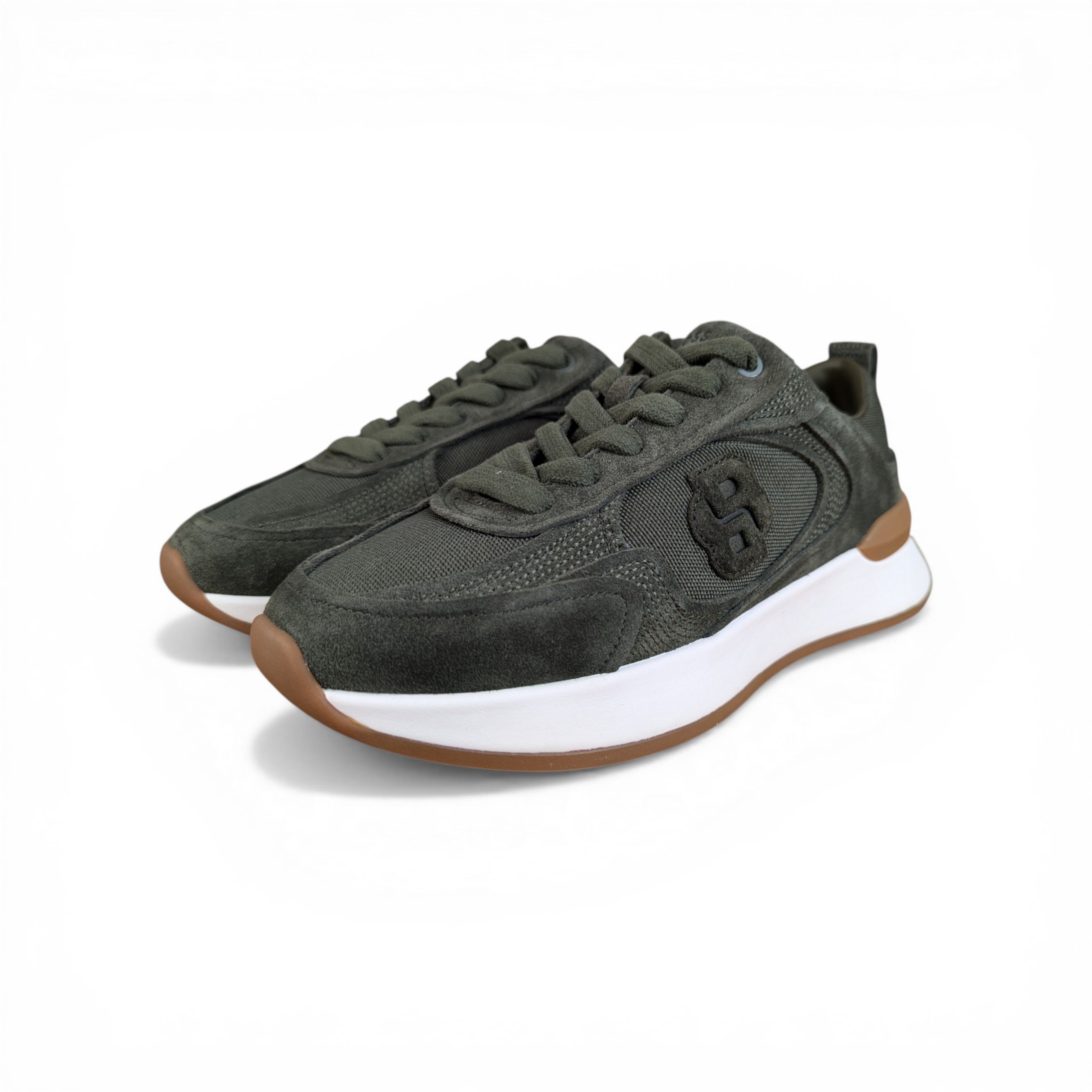 Hugo Boss HUGO BOSS KHAKI SUEDE SNEAKERS Size US 7 / IT 37 - 1 Thumbnail