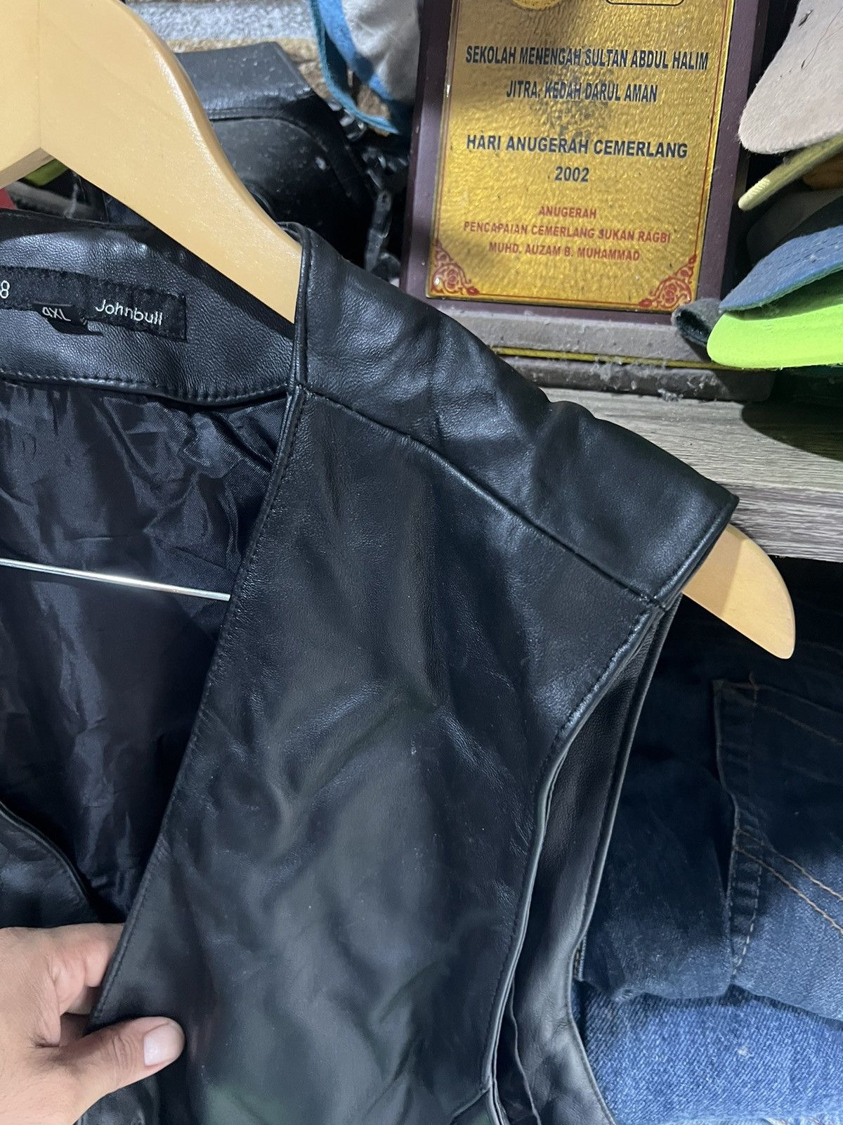Johnbull 🔥Vintage Black Johnbull Leather Vest Size US M / EU 48-50 / 2 - 8 Thumbnail