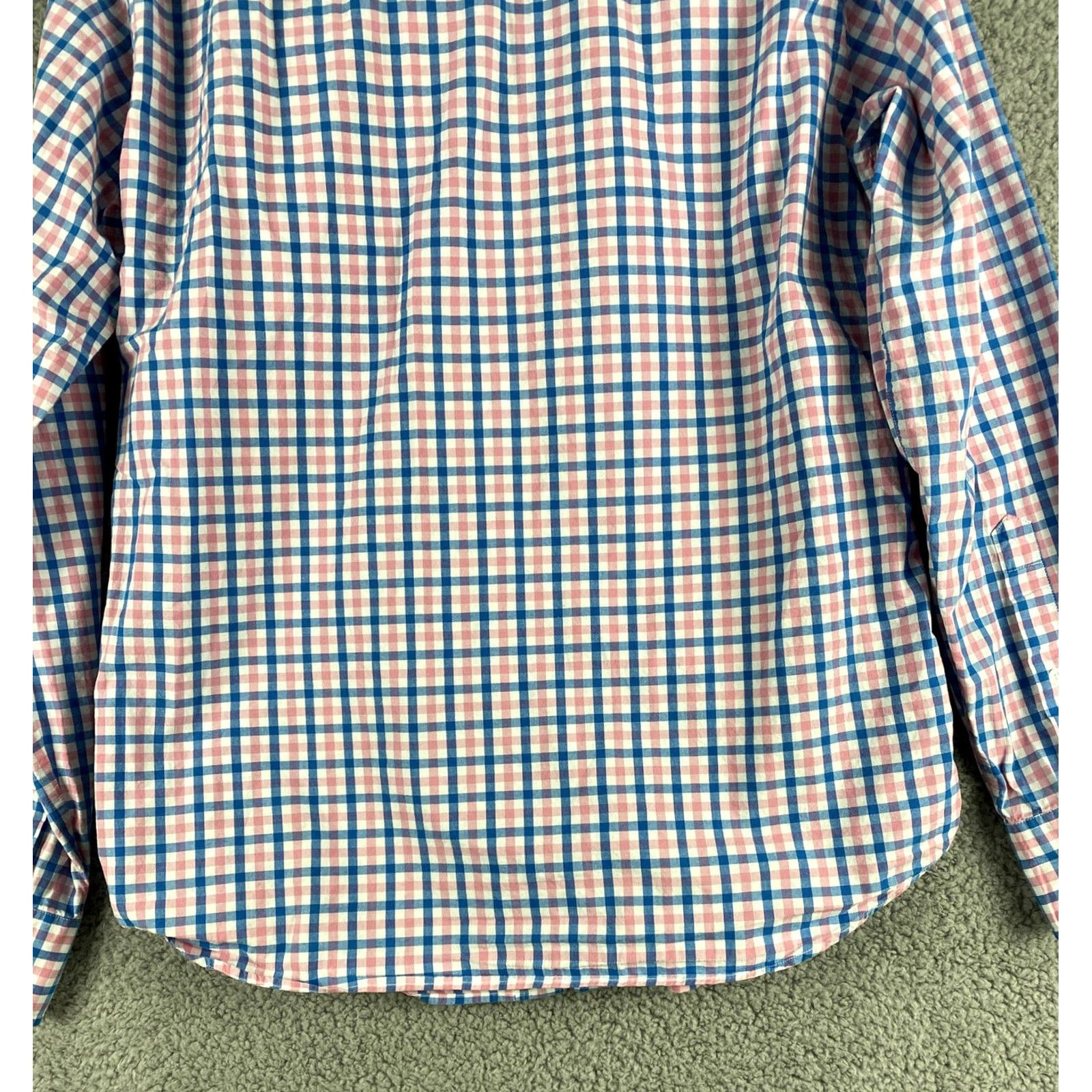 Vintage J Crew Button Shirt Men’s M Slim Blue Pink White Check Dress Shirt Button-Down Collar 34-21 Designer/Stretch Size US M / EU 48-50 / 2 - 8 Thumbnail