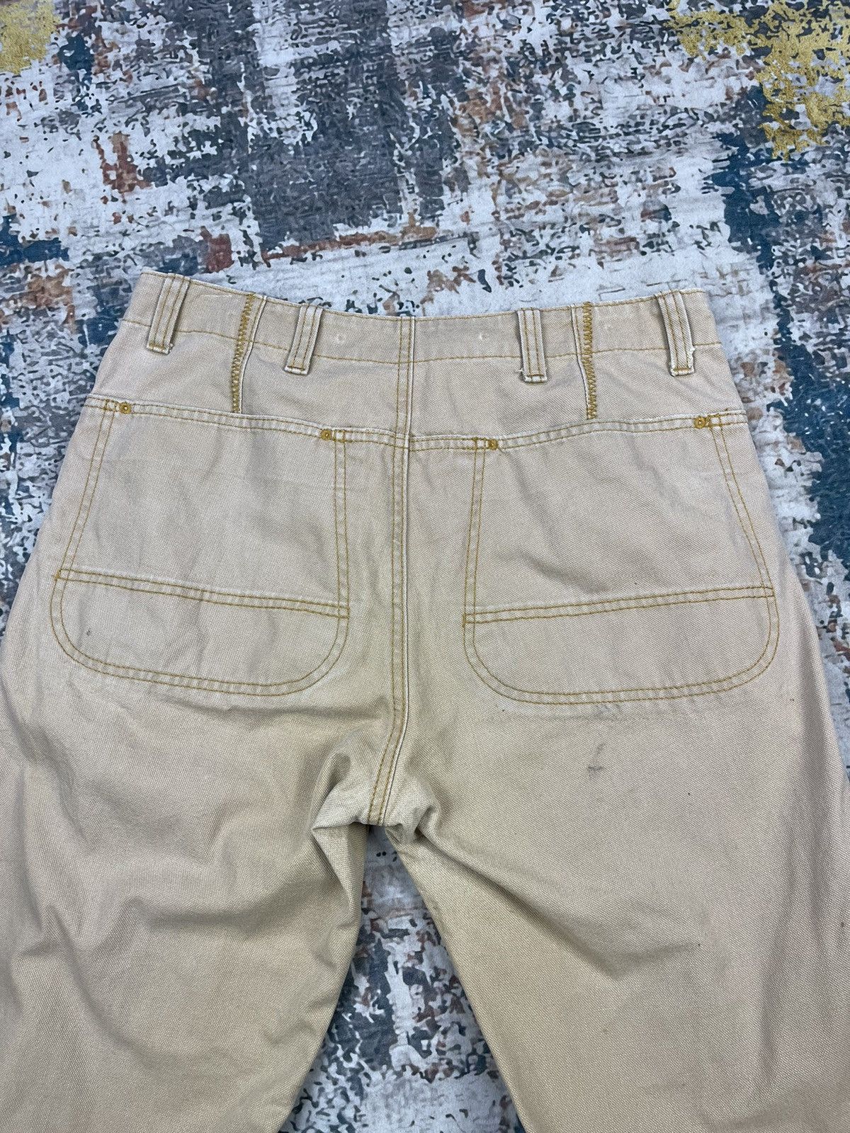 L.L. Bean Vintage LL Bean Double Knee Distressed Canvas Pants Size US 32 / EU 48 - 10 Thumbnail