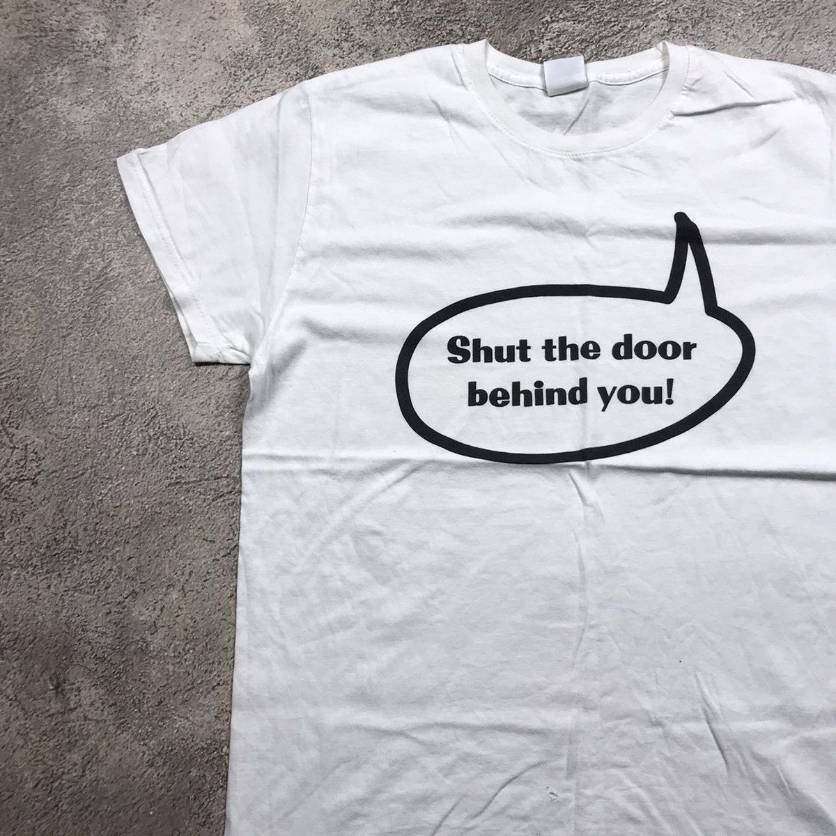 Vintage Vintage 90s Graphic Tee Funny Humor Streetwear Y2K Baggy S Size US S / EU 44-46 / 1 - 2 Thumbnail