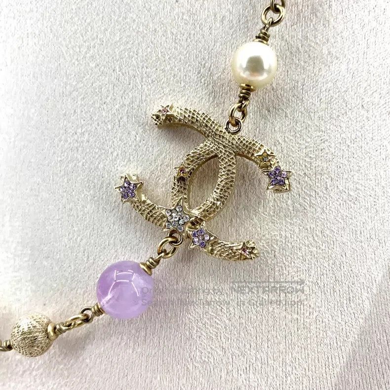 Chanel Chanel Multi-colour double C star diamond glass pearl neck Size ONE SIZE - 5 Thumbnail