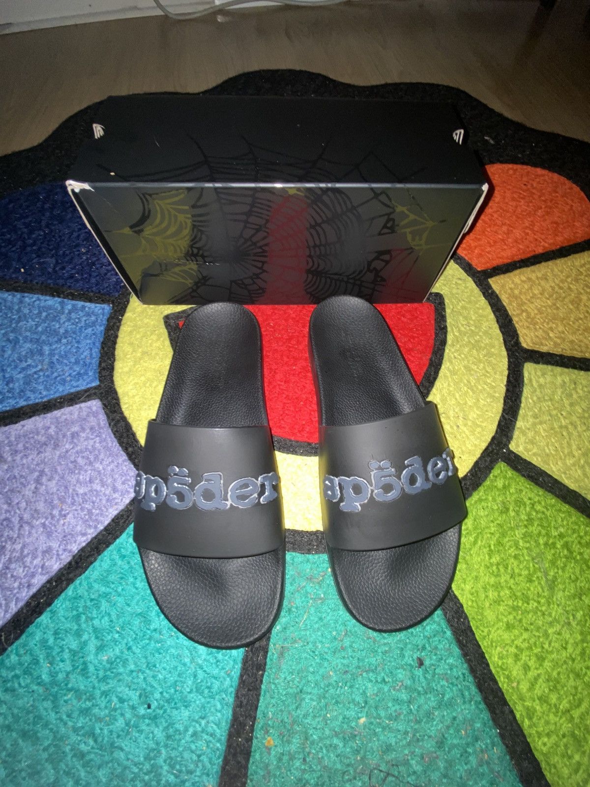 Sp5der Black phantom sp5der slides customized Size US 10 / EU 43 - 1 Thumbnail