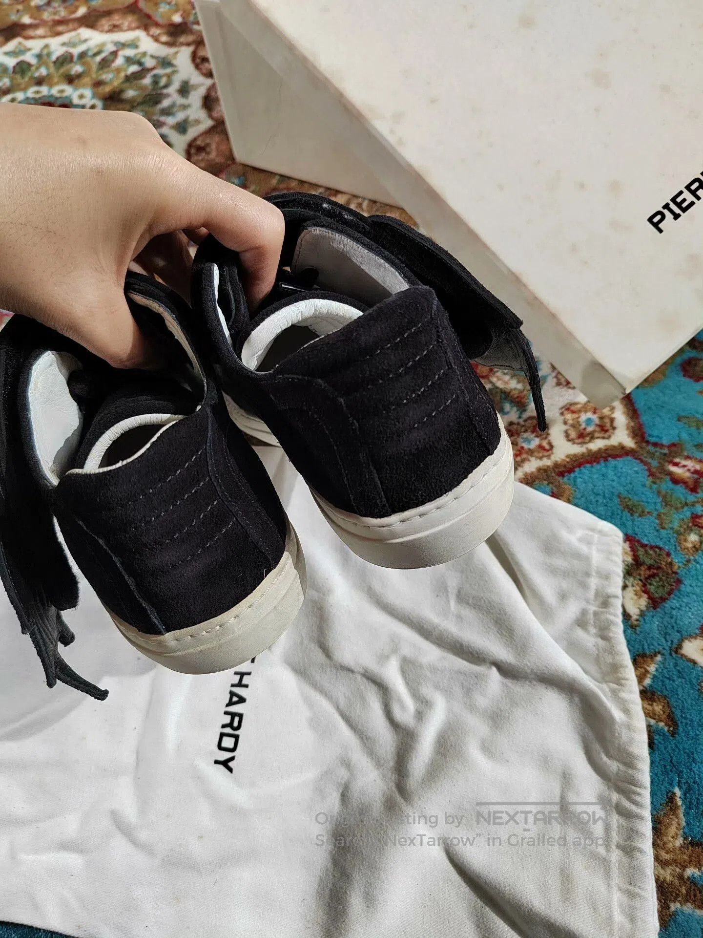 Pierre Hardy Pierre Hardy Black Velcro Sneakers for Women. Size US 5 / IT 35 - 7 Thumbnail
