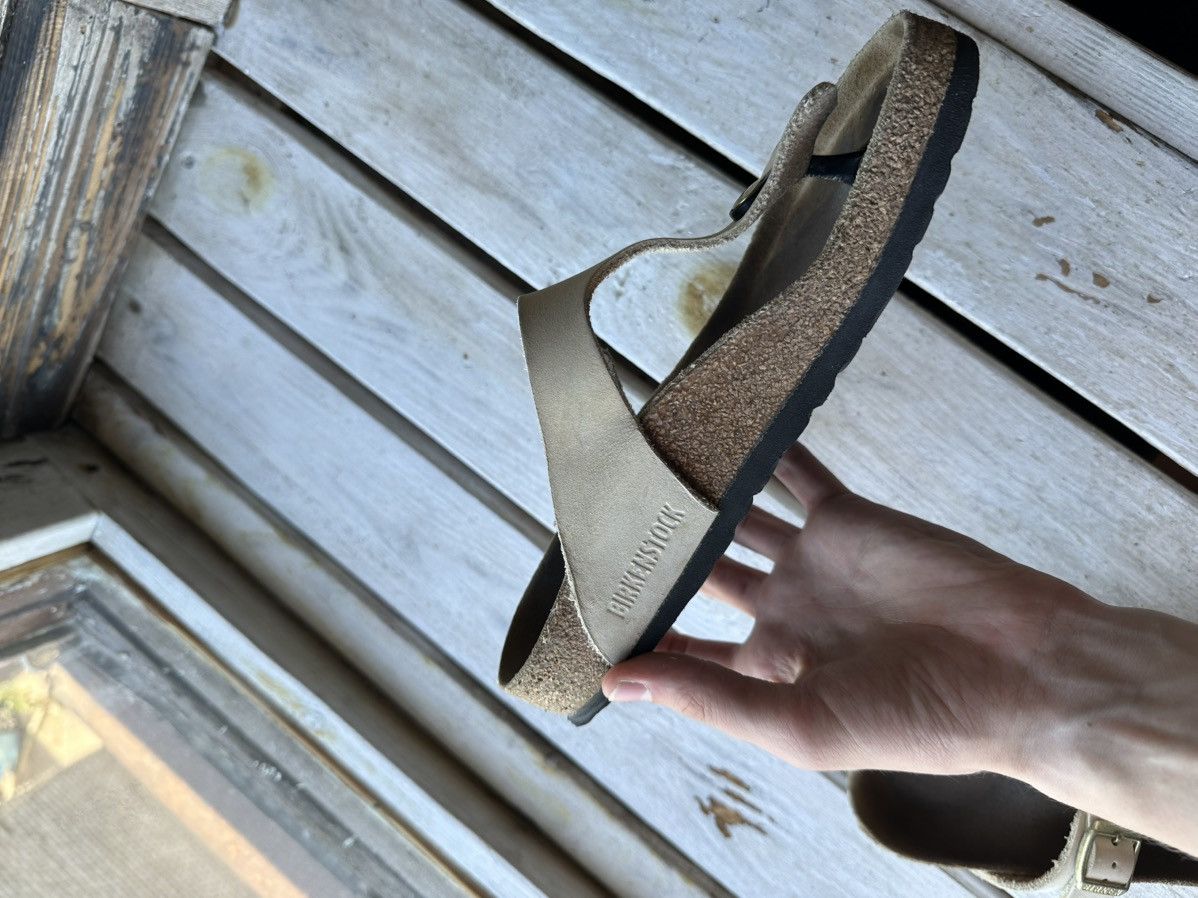 Birkenstock VNTG🚨 BIRKENSTOCK BEIGE LUXURY Y2K RARE WOMEN SLIDES Size US 7 / IT 37 - 9 Thumbnail