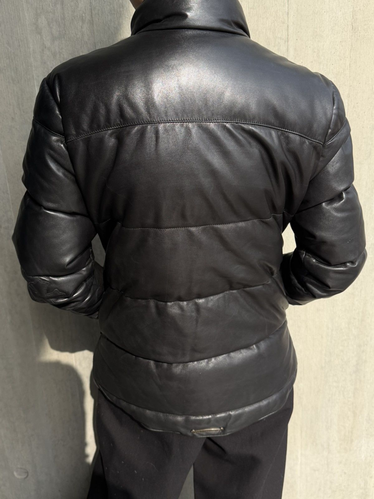 Chrome Hearts Black Leather Down Jacket Size US S / EU 44-46 / 1 - 5 Thumbnail