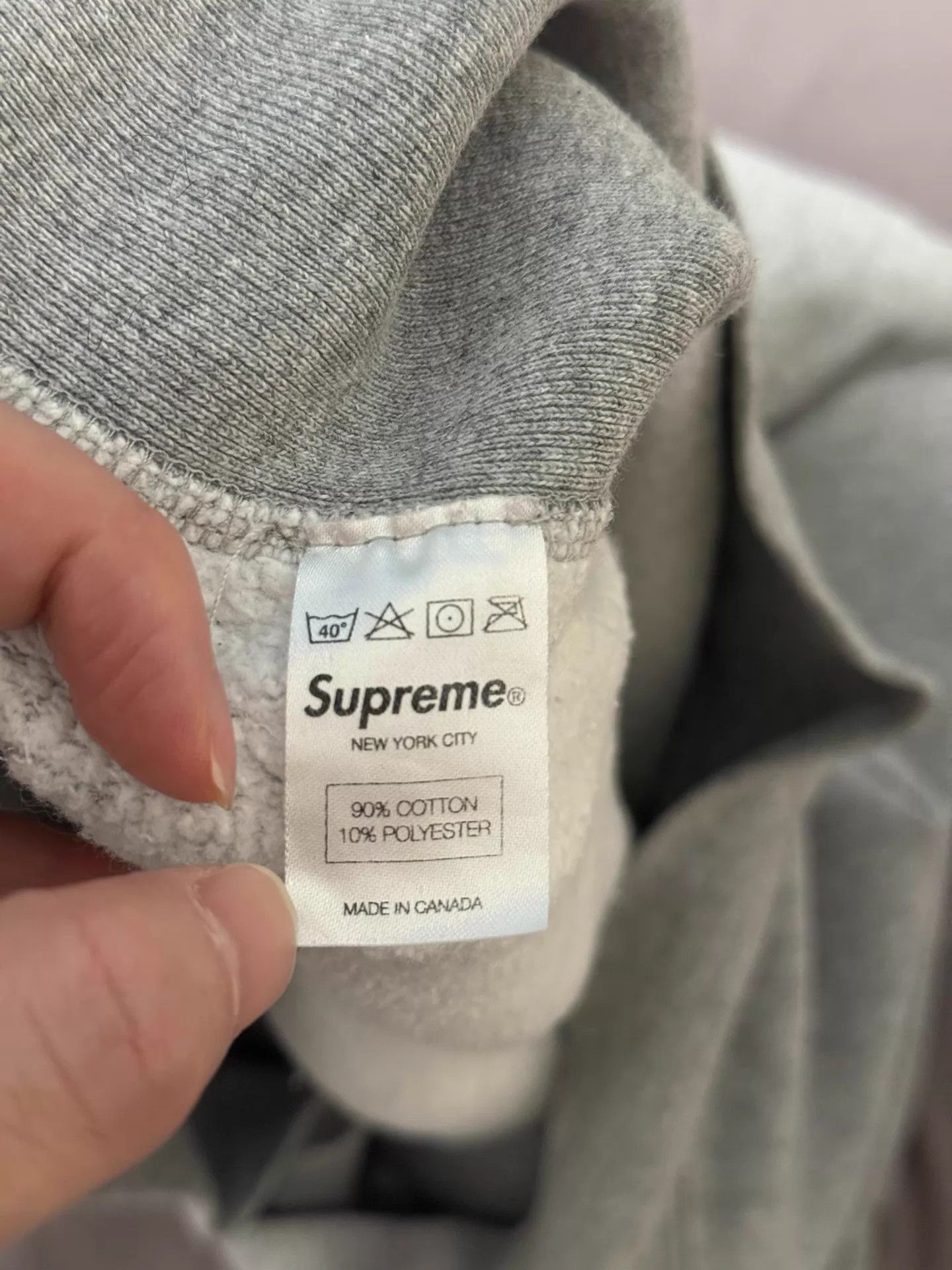 Supreme Supreme FW12 Grey Red Box Logo Hoodie L Size US L / EU 52-54 / 3 - 5 Thumbnail
