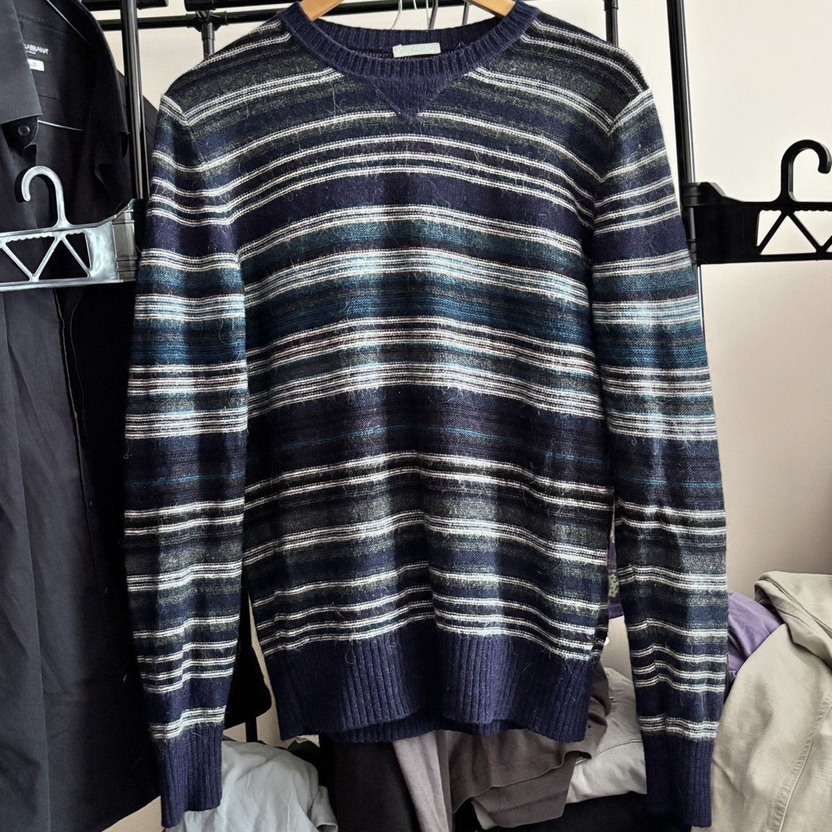 Hysteric Glamour 🇮🇹Vintage Stile Benetton Alpaca Blend Knit Wool Sweater Size US M / EU 48-50 / 2 - 1 Thumbnail