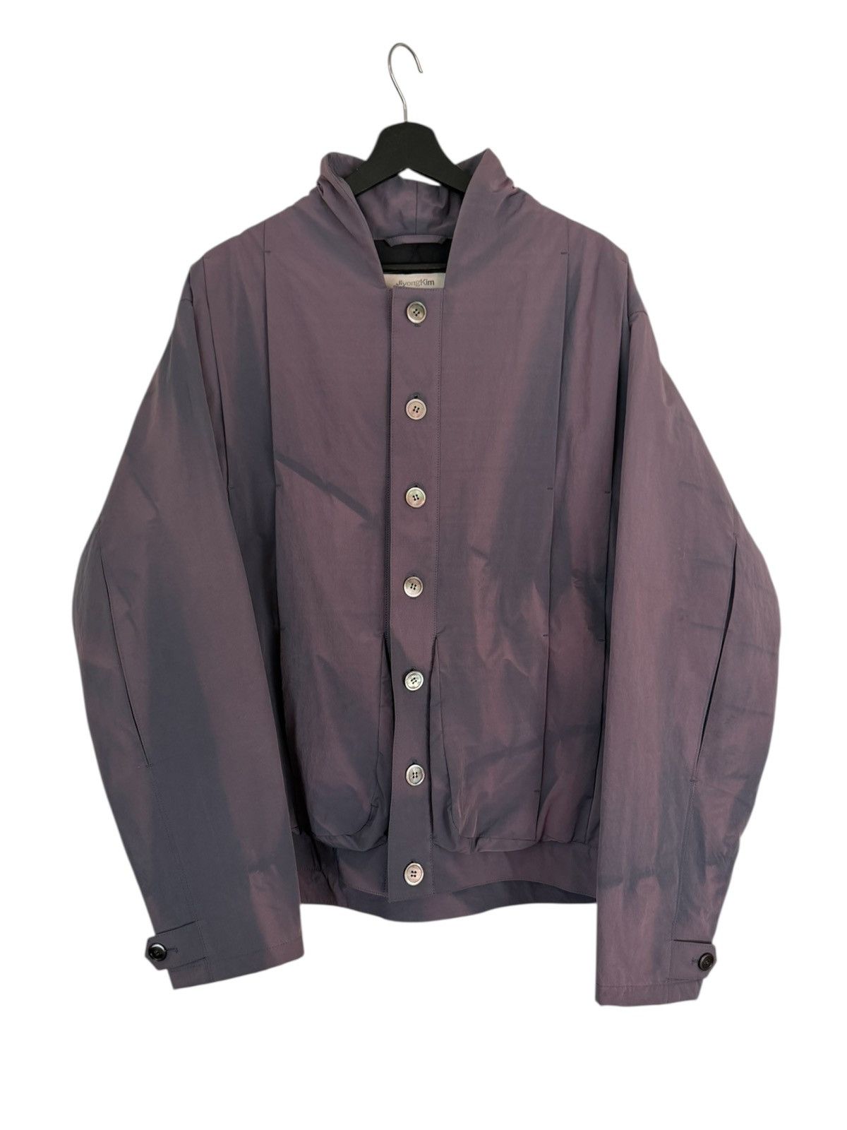JiyongKim AW22 Jiyongkim Pleated Shawl Collar Cargo Jacket size L Size US L / EU 52-54 / 3 - 1 Thumbnail